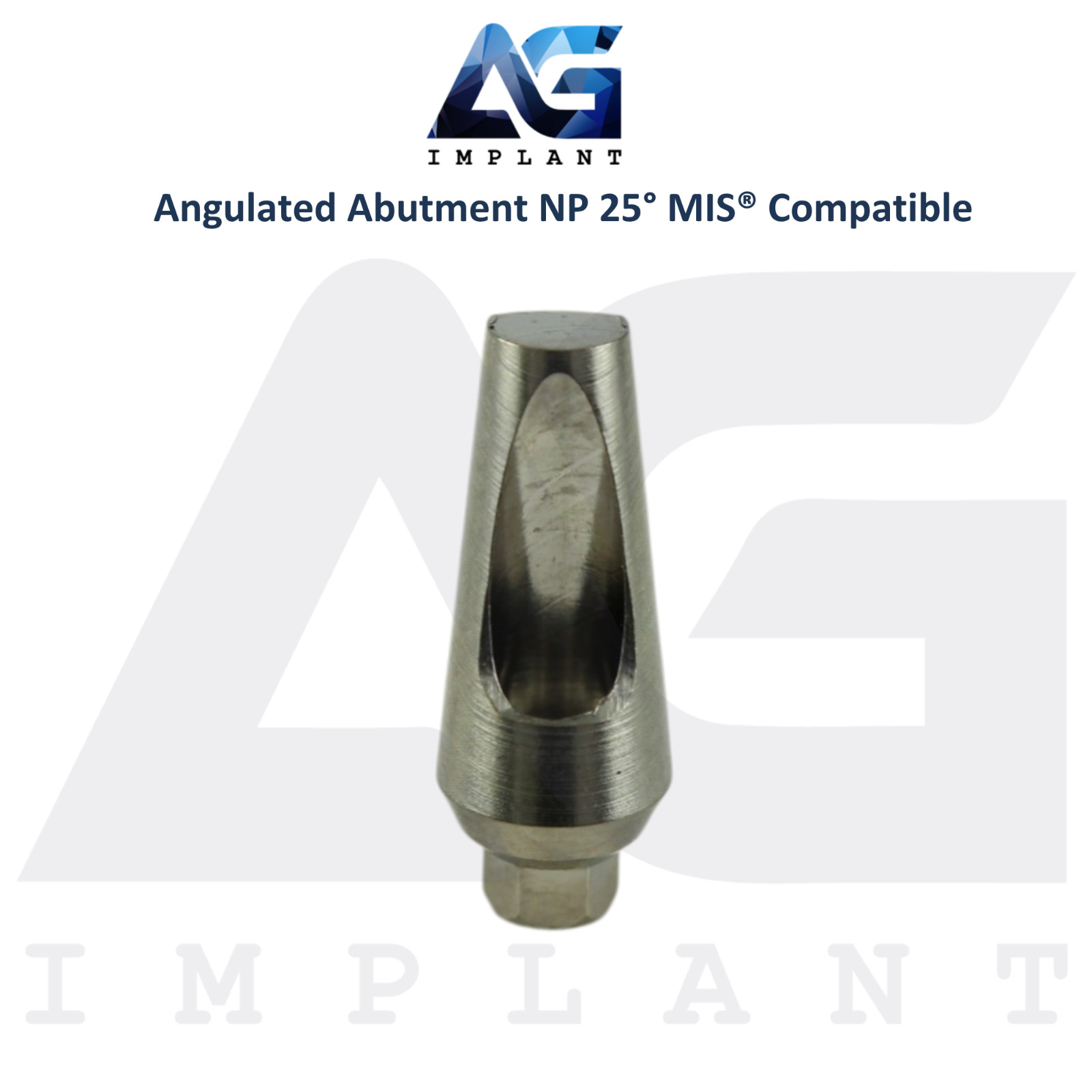 5 Angled 25° Prosthetic NP Int Hex MIS® Compatible 9.0mm Int Hex System 2.10mm