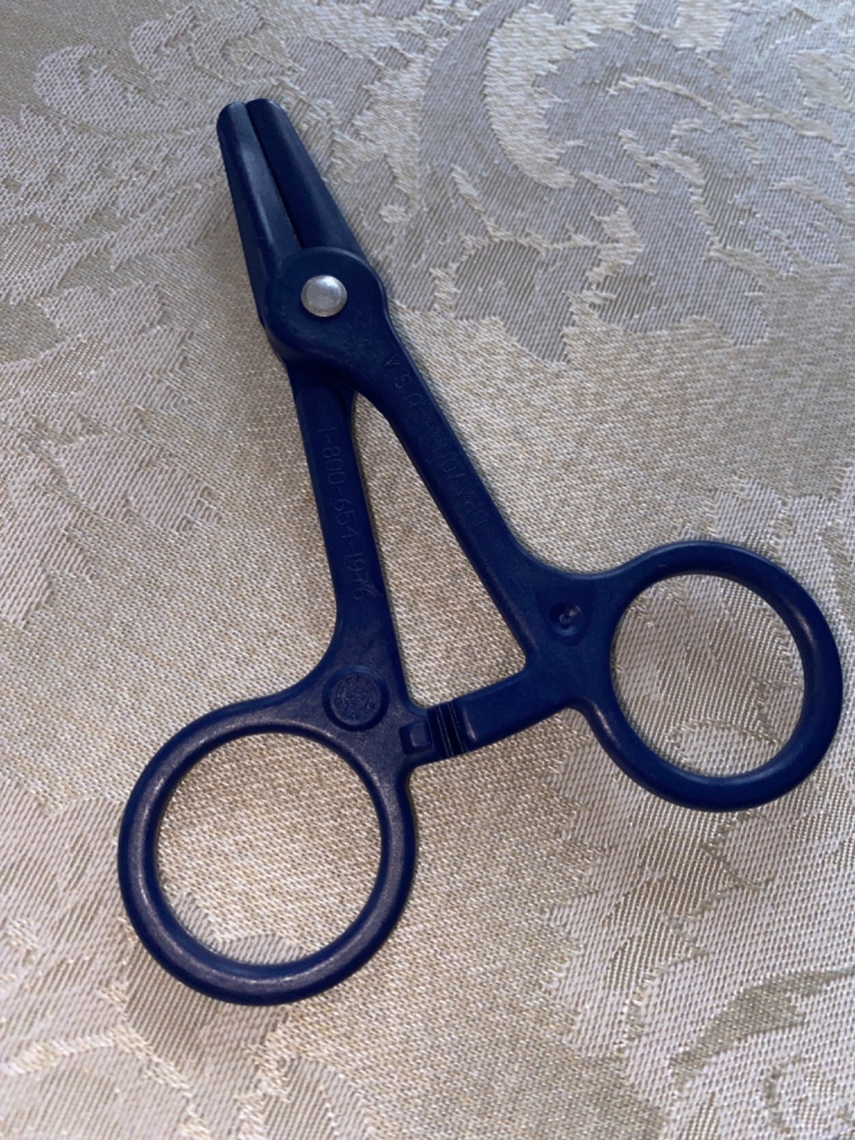 Vintage 1970s Dravon Plastic Occluding Tube Clamp (Hemostat) made in USA