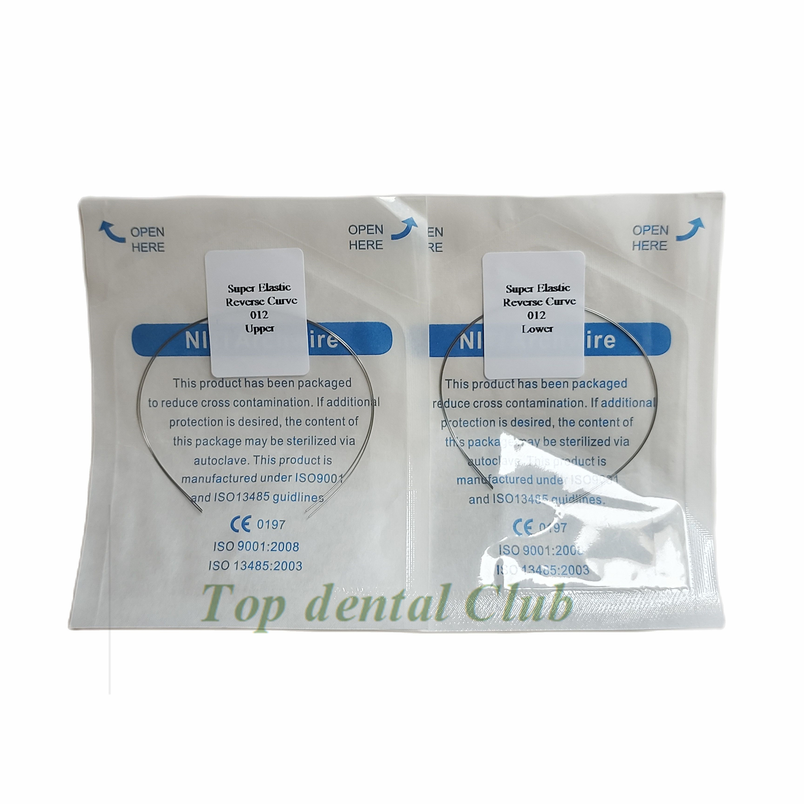 10Packs Dental Orthodontic Arch Wire Reverse Curve Round Niti Super Elastic