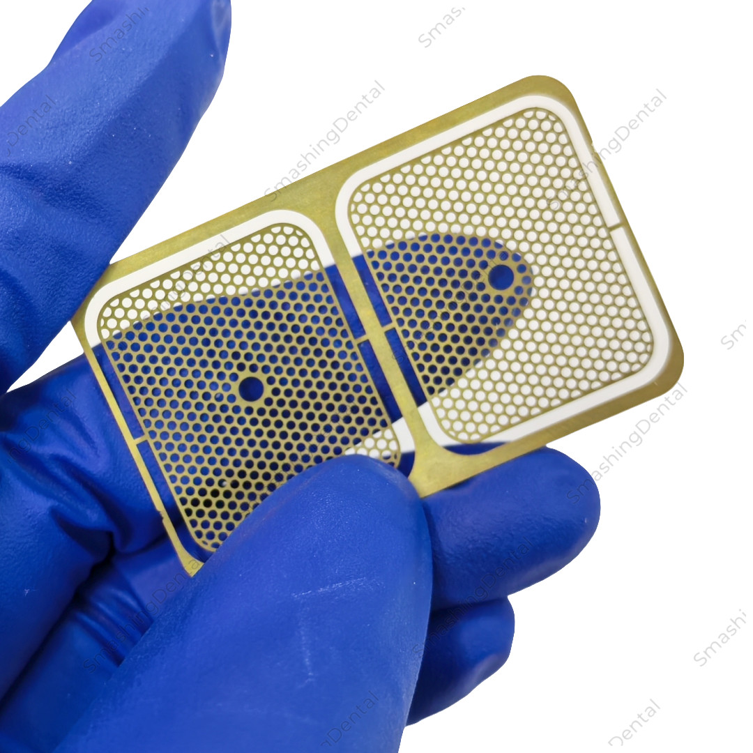 Dental GBR Titanium Mesh Membrane Guided Bone Regeneration Barrier Gold Coated