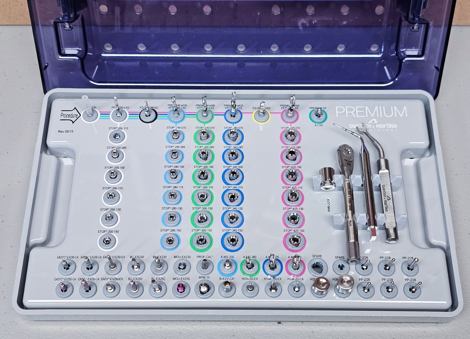 SWEDEN & MARTINA IMPLANTTOLOGY PREMIUM KIT, NEW OPEN, NO BOX