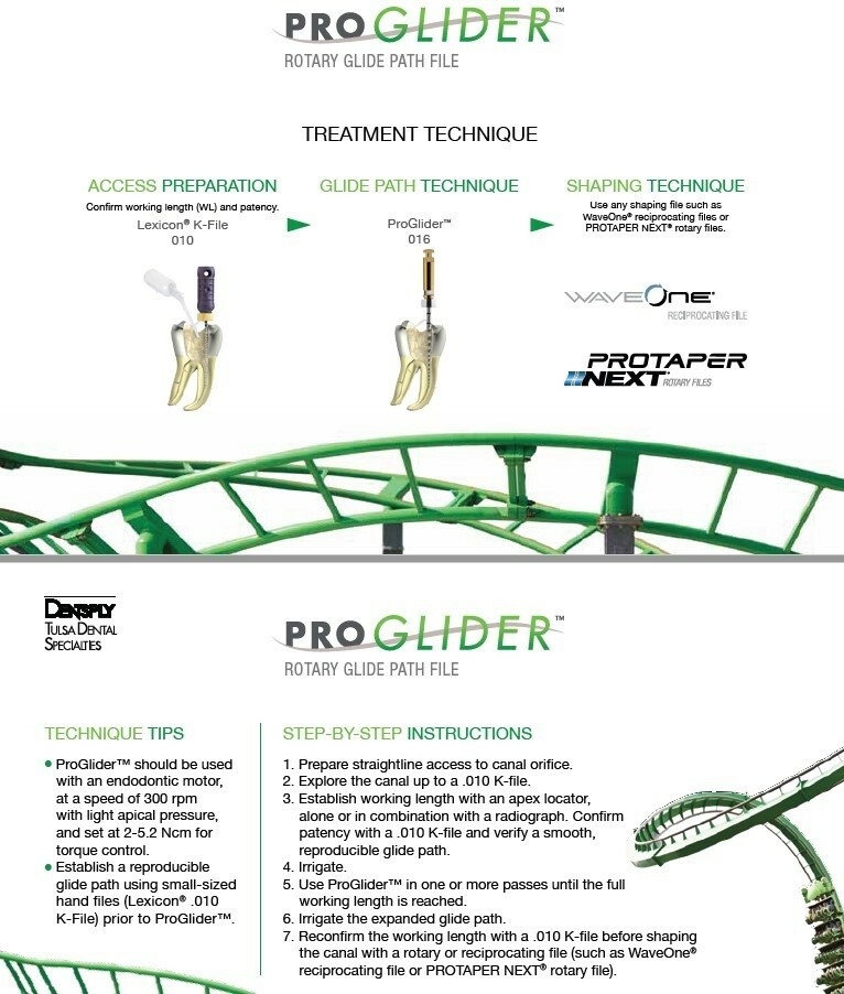 Proglider Rotary Glide Path Files Endodontic Files Dentsply All Sizes 3 files/pk