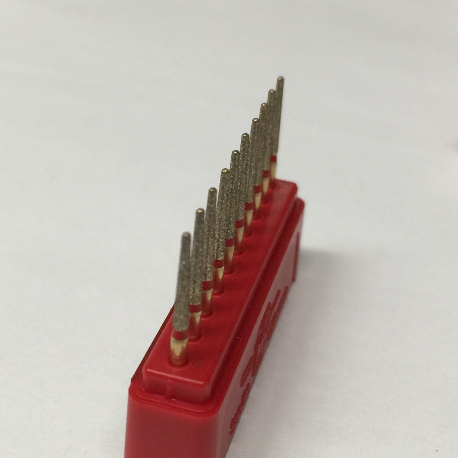 Diamond Burs 30 X G/198-856-014sF 1.4 mmDiameter 8mm Cutting Length. Fine Grit