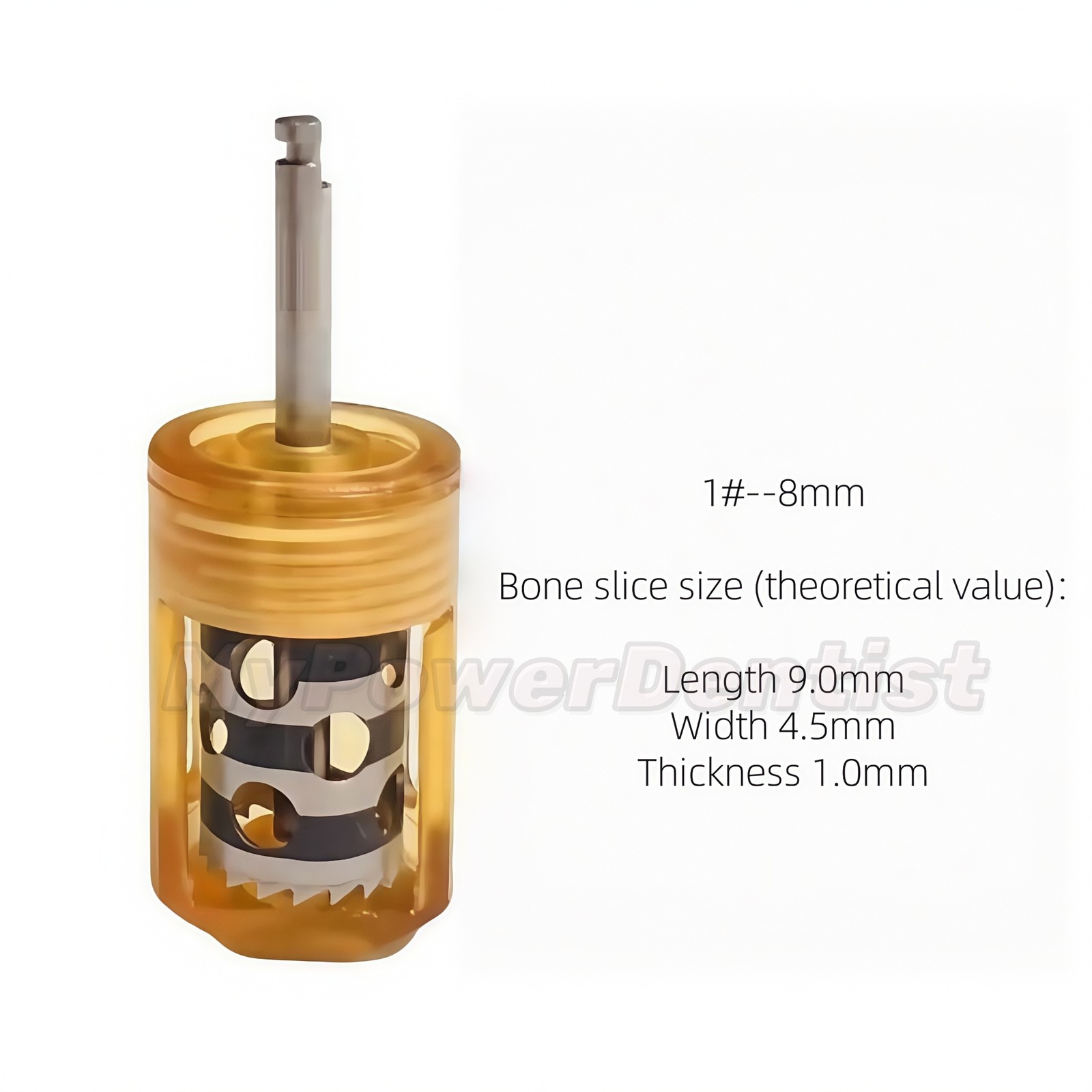 1Set Dental SLT Half Moon Bone Harvest Drill Semilunar Technique Collector Drill