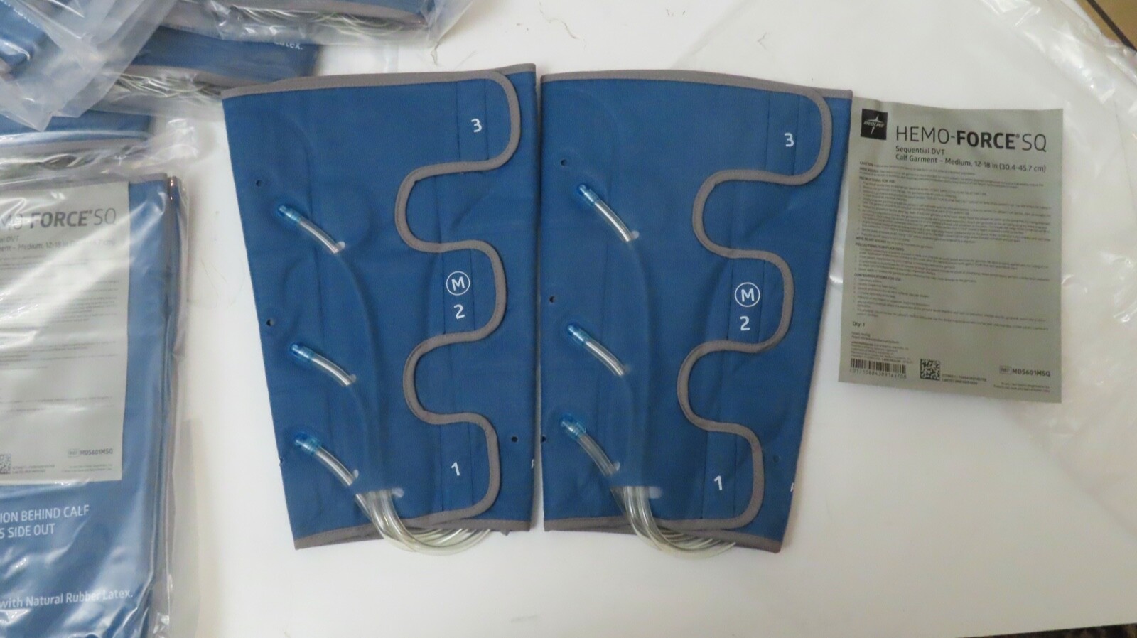 MEDLINE HEMO-FORCE SEQUENTIAL DVT CALF GARMENT MEDIUM MDS601MSQ CASE OF 10