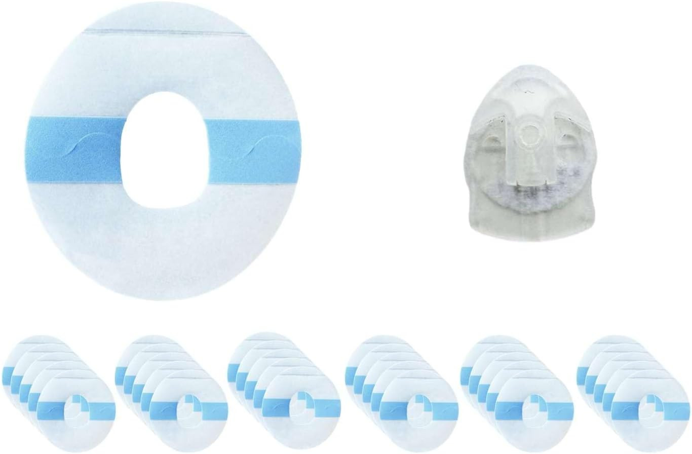 30Pk Overpatches for Autosoft 90 (Fits Longer Cannula Hub) – Triangle Style Infu