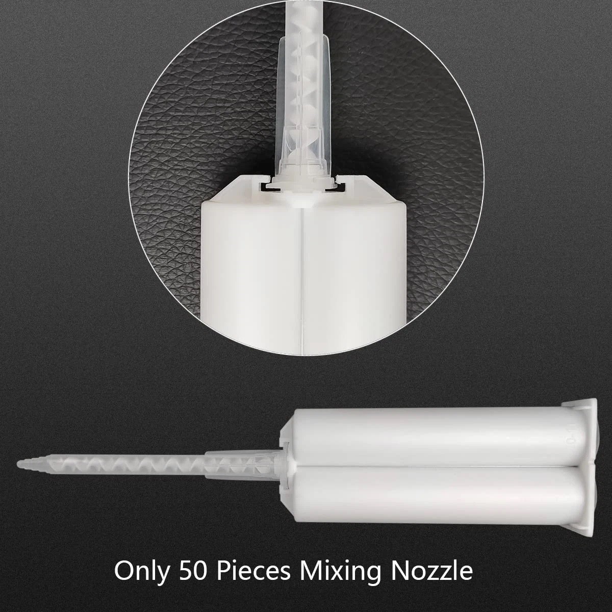 50pc Epoxy Tubes Static Mixer Nozzle Mixing Tip for Adhesive Applicator Cartridg
