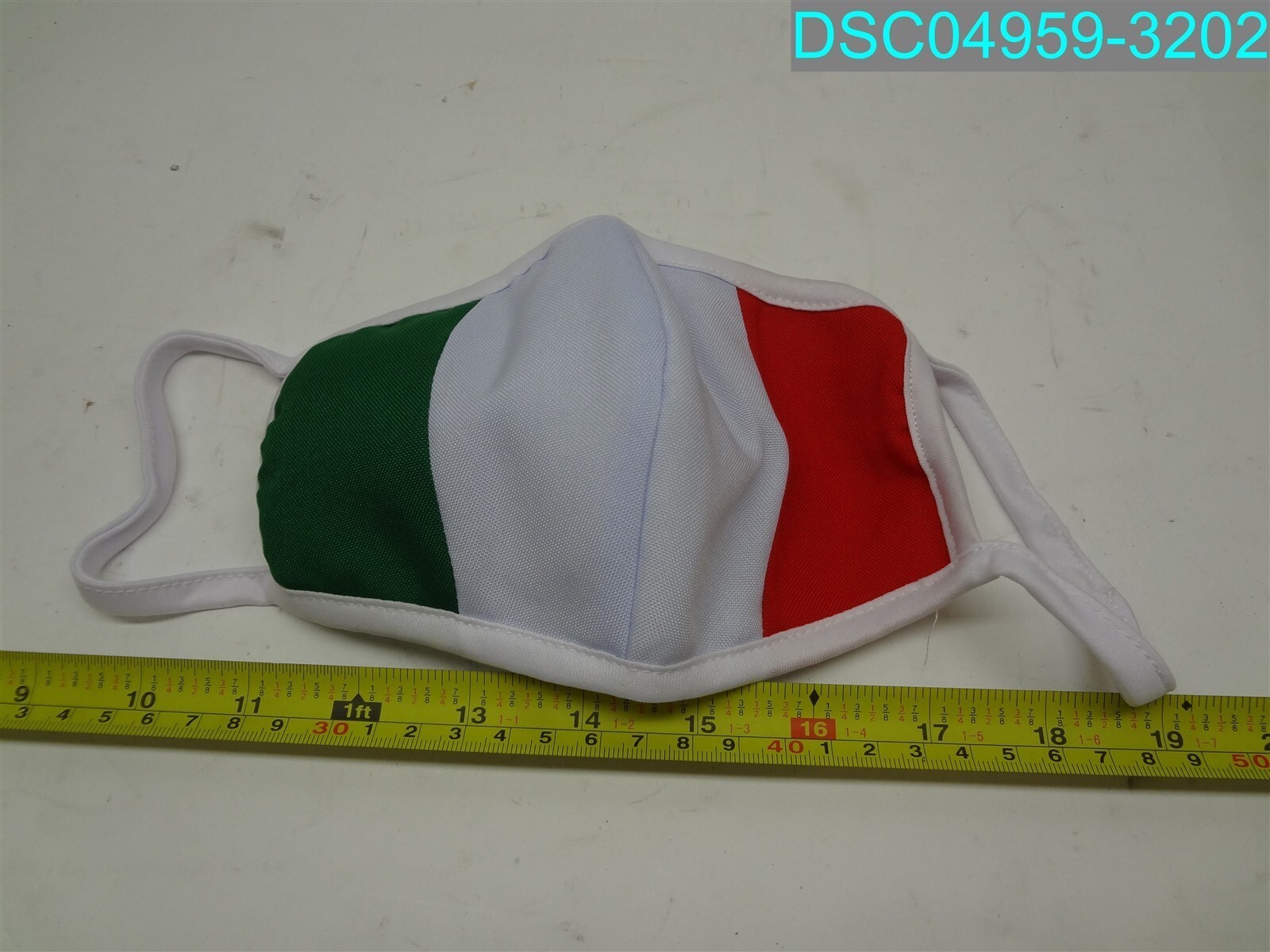 QTY=390: Italy Flag Fabric Face Mask