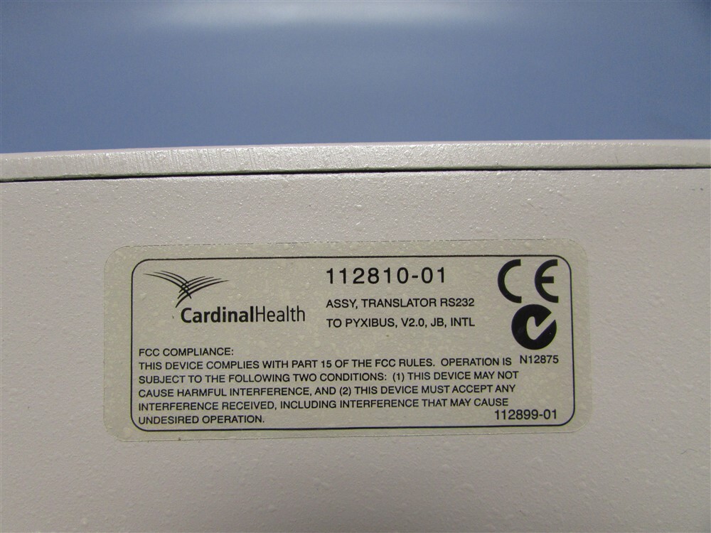 Used Cardinal Health Assy, Translator RS232 to PyxiBus, V2.0, JB Intl 112810-01
