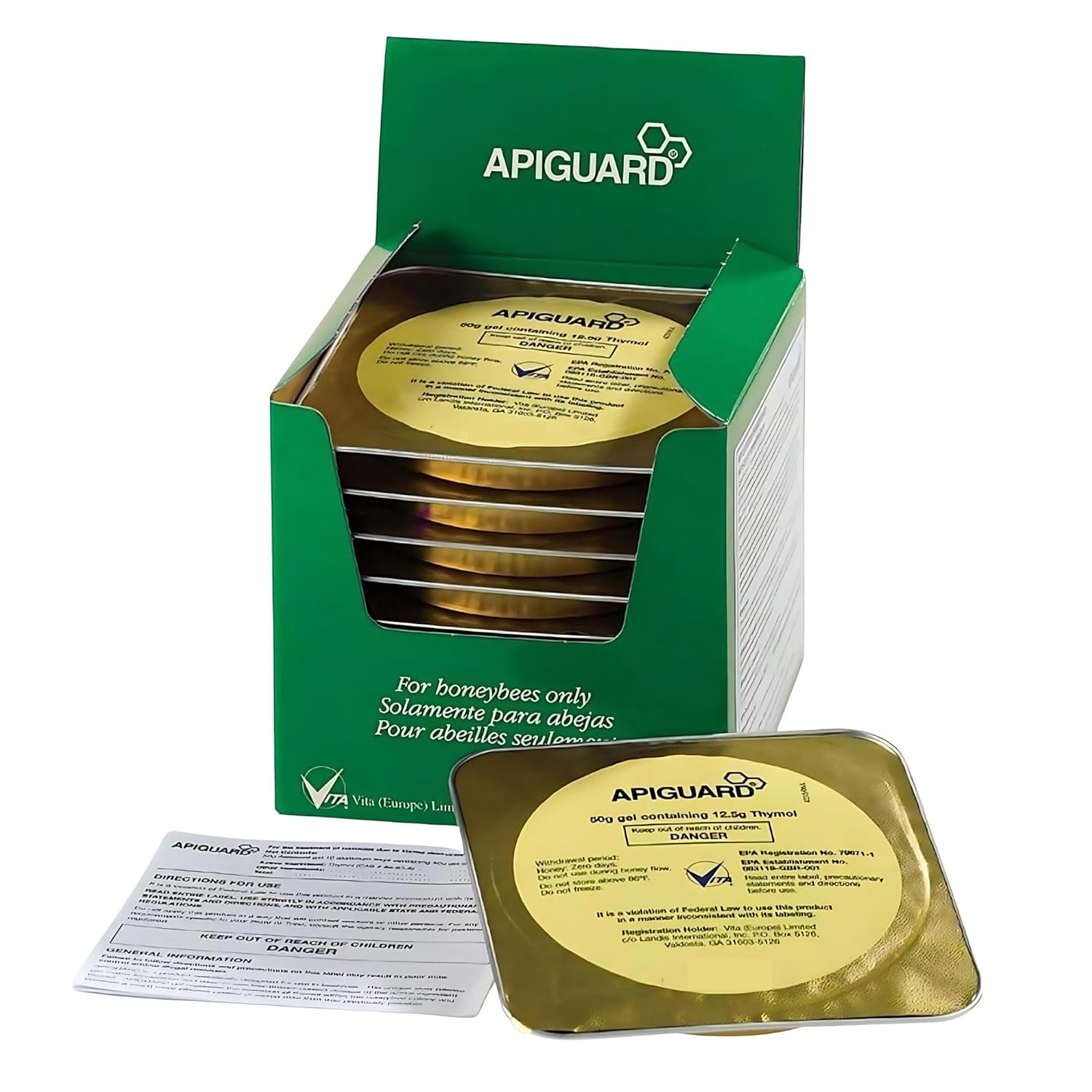 Apiguard ONE Box of Ten 50G Trays – Treatment for Bees