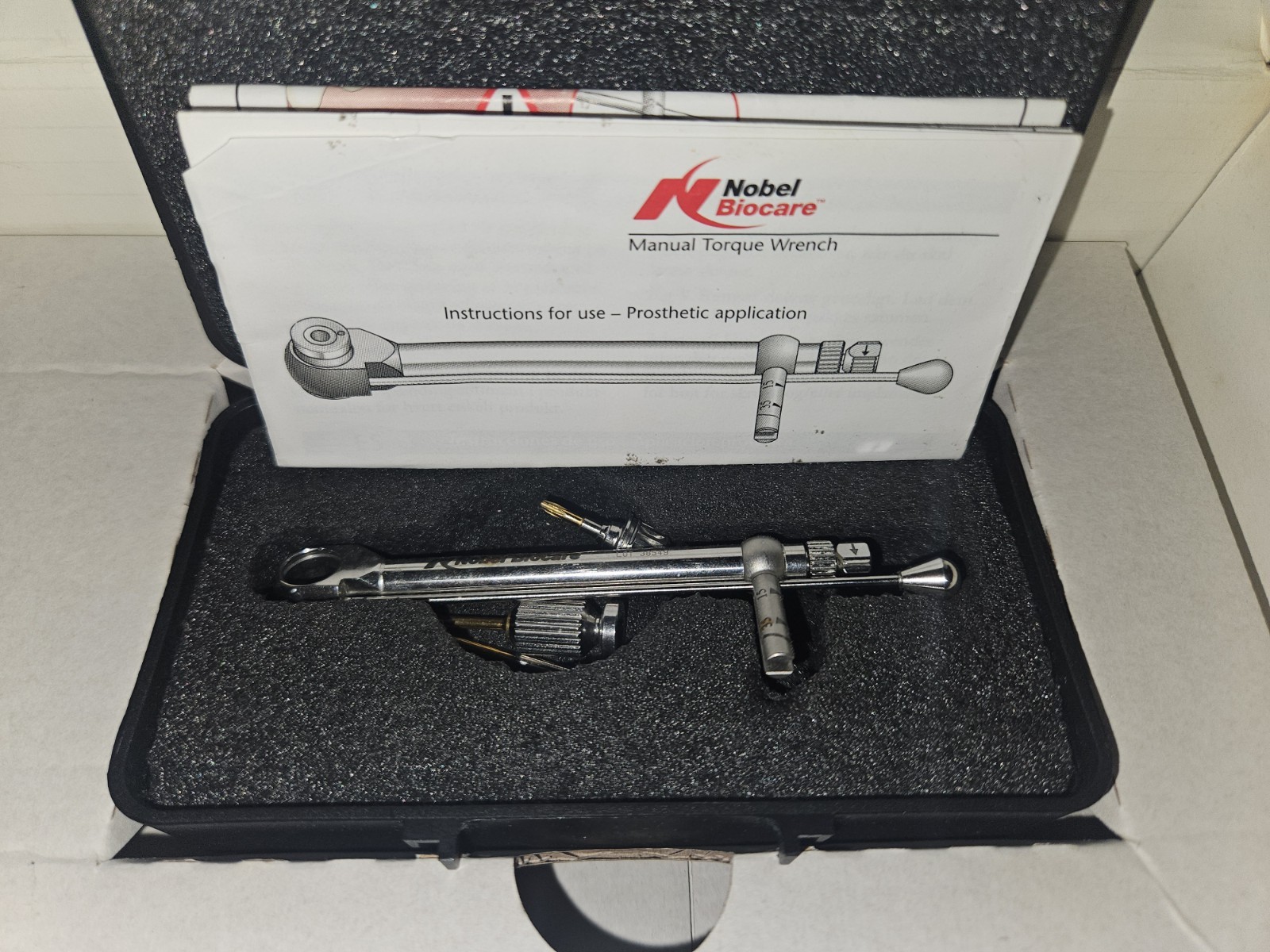 Unused Nobel Biocare Prosthetic Kit Dental w/Tourqe Wrench