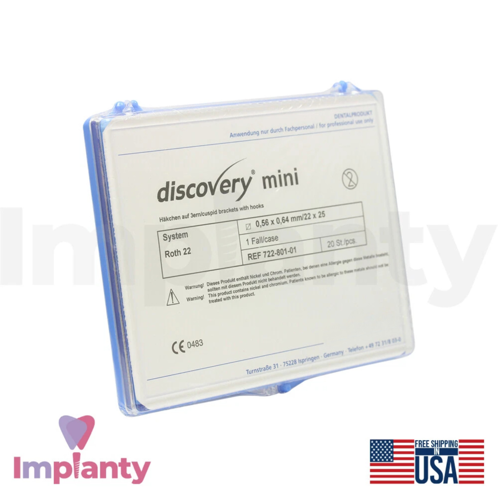 Dental Roth Discovery Mini Brackets Kit Stainless Steel Dentistry Instrument