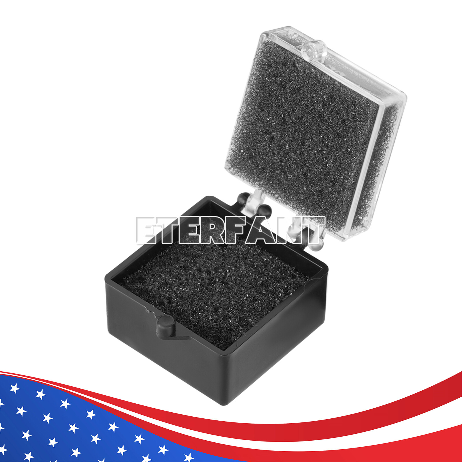1000XDental Lab Crown/Veneer/Bridge Boxes – 1″ – Clear Top with Sponge Fillers