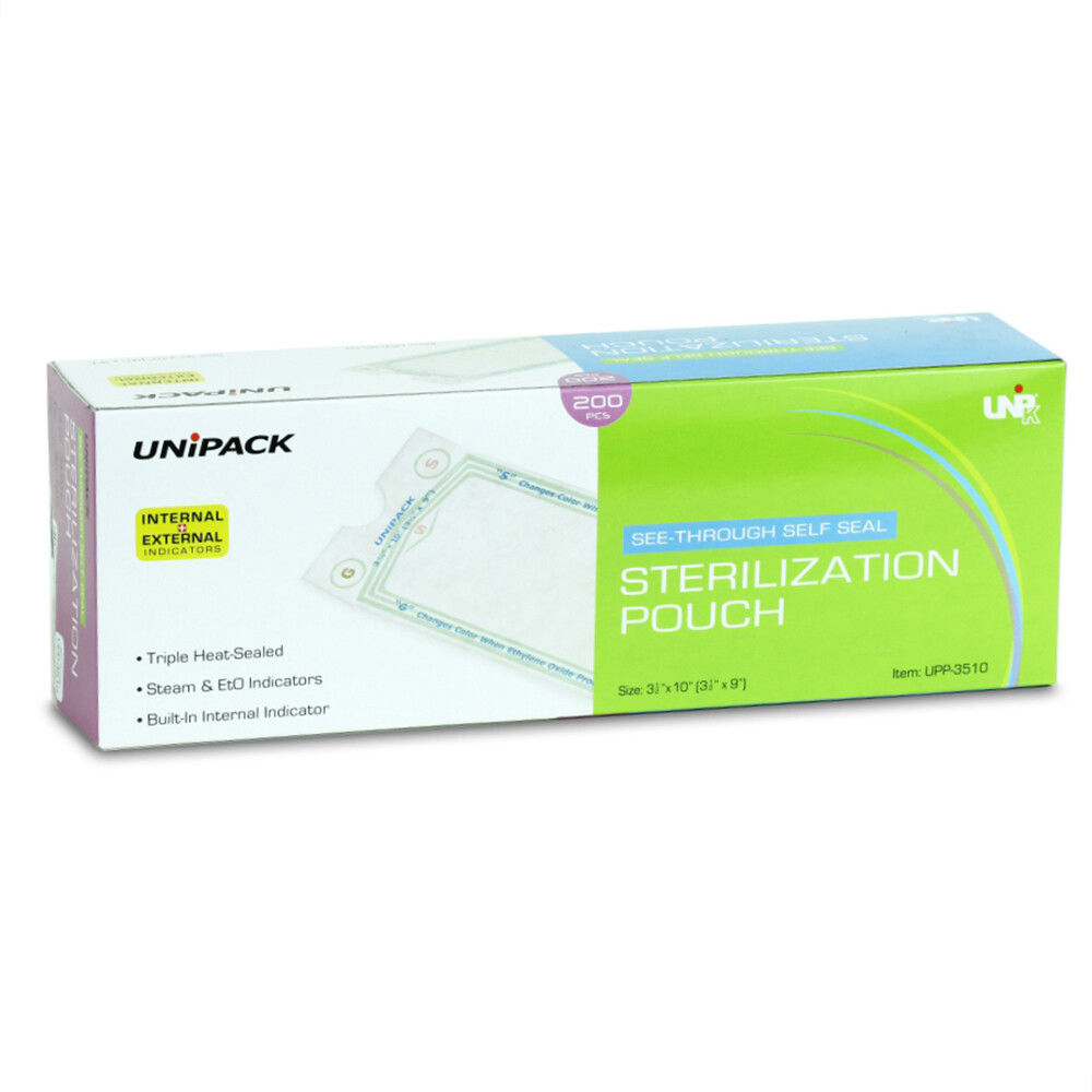 Dukal UPP-2710 UniPack Sterilization Pouches 2.75″ X 10″ 200/Pk