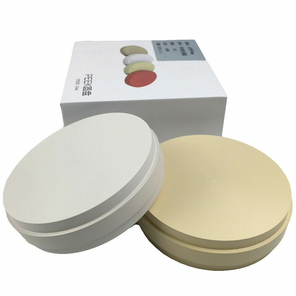 Dental Lab PEEK Blank Disc Non-metallic Plastic Blocks CAD CAM Materials 98*24mm