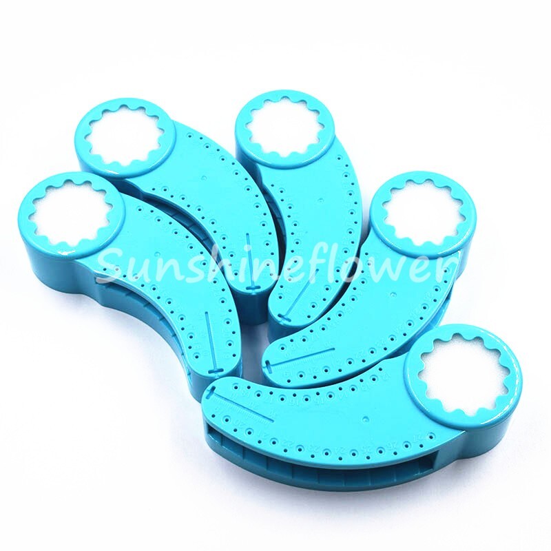 Dental Measure Tool Root Canal Twin Block Endo File Plastic Accessory Ruler Blue