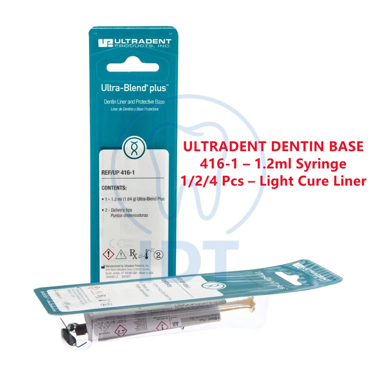 Ultradent Dentin Base Material 416-1, 1.2ml Syringe Dental Liner