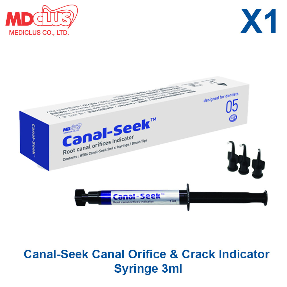 Dental MediClus Canaal-Seek Orifice & Crack Indicator Locator Blue Dye Gel 3ml