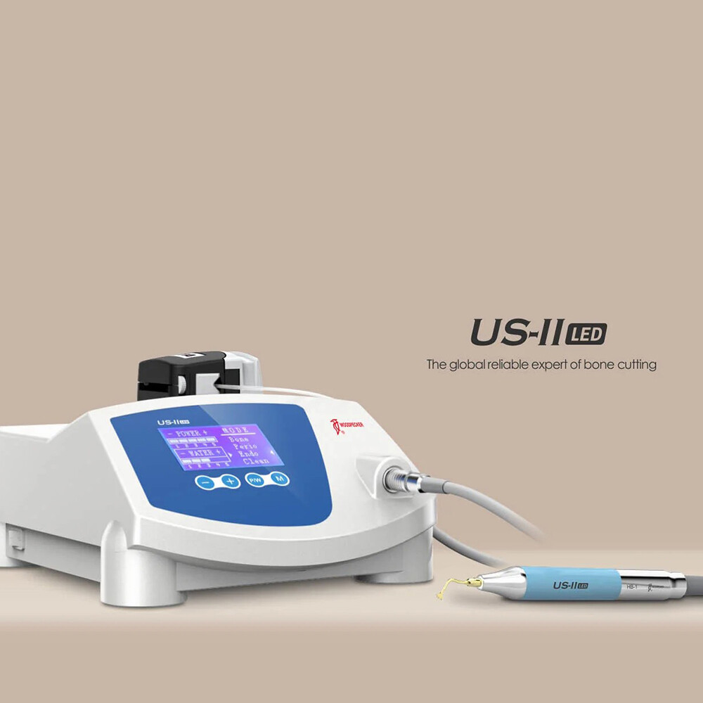 Woodpecker US-II LED Piezo Bone Ultrasurgery 2 x LED Handpieces 14 x Tips