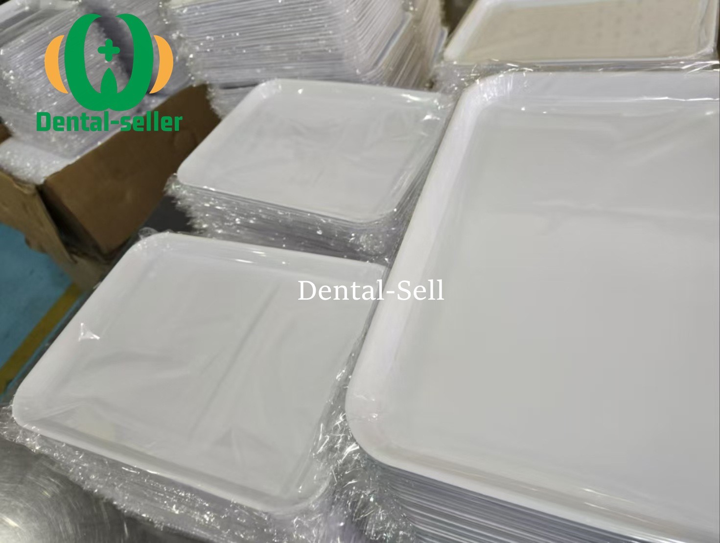 1Pcs Dental Plastic Instrument Tray Autoclavable Flat Tray Size B 33x24x20mm