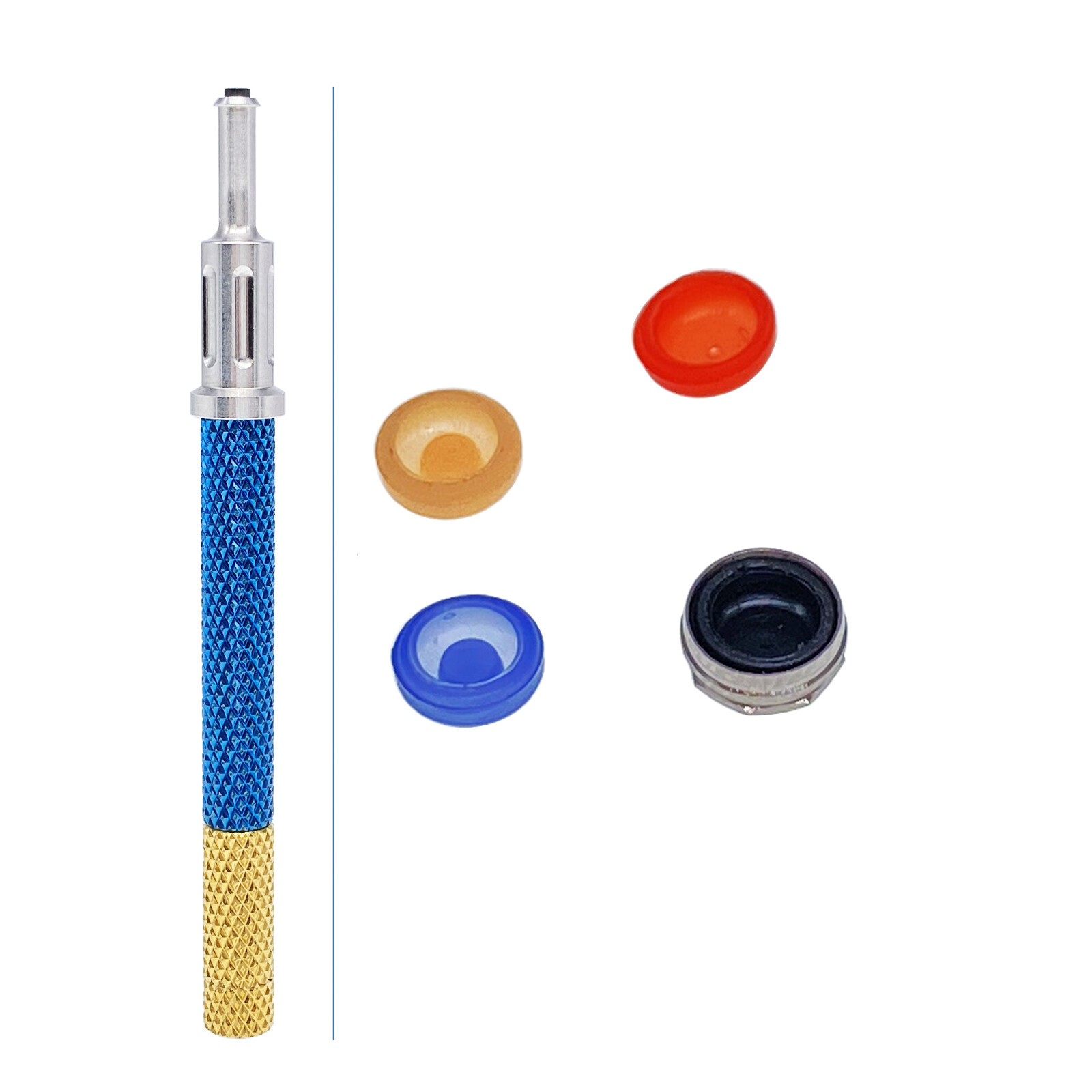 Dental Locator Core Tool 3 in 1 Insertion Extraction Remove Retention Male Caps