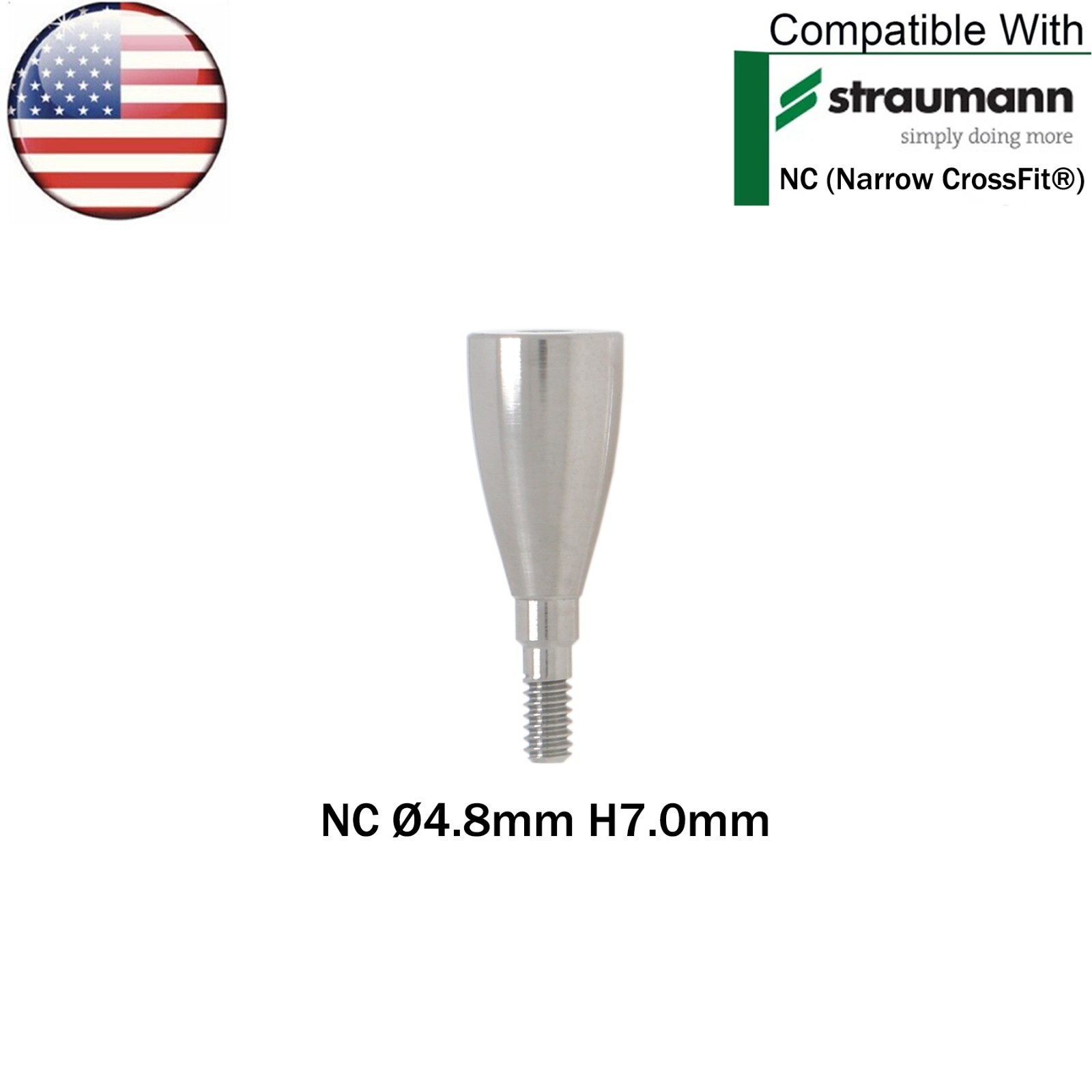 US Dental NC Healing Abutment Healing Closure Caps Fits Straumann ITI Bone Level