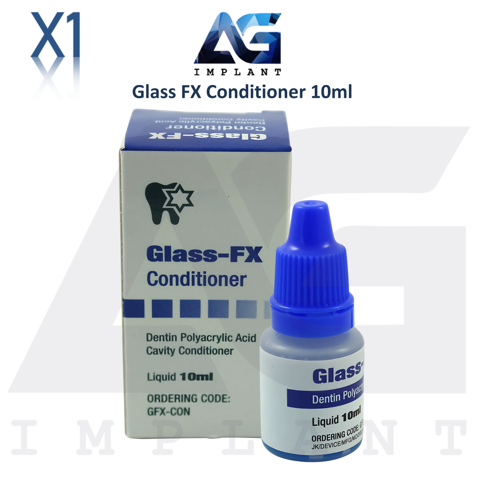 Dental Glass FX Dentin Conditioner 10ml Surface Prep Promote Adhesion Bond