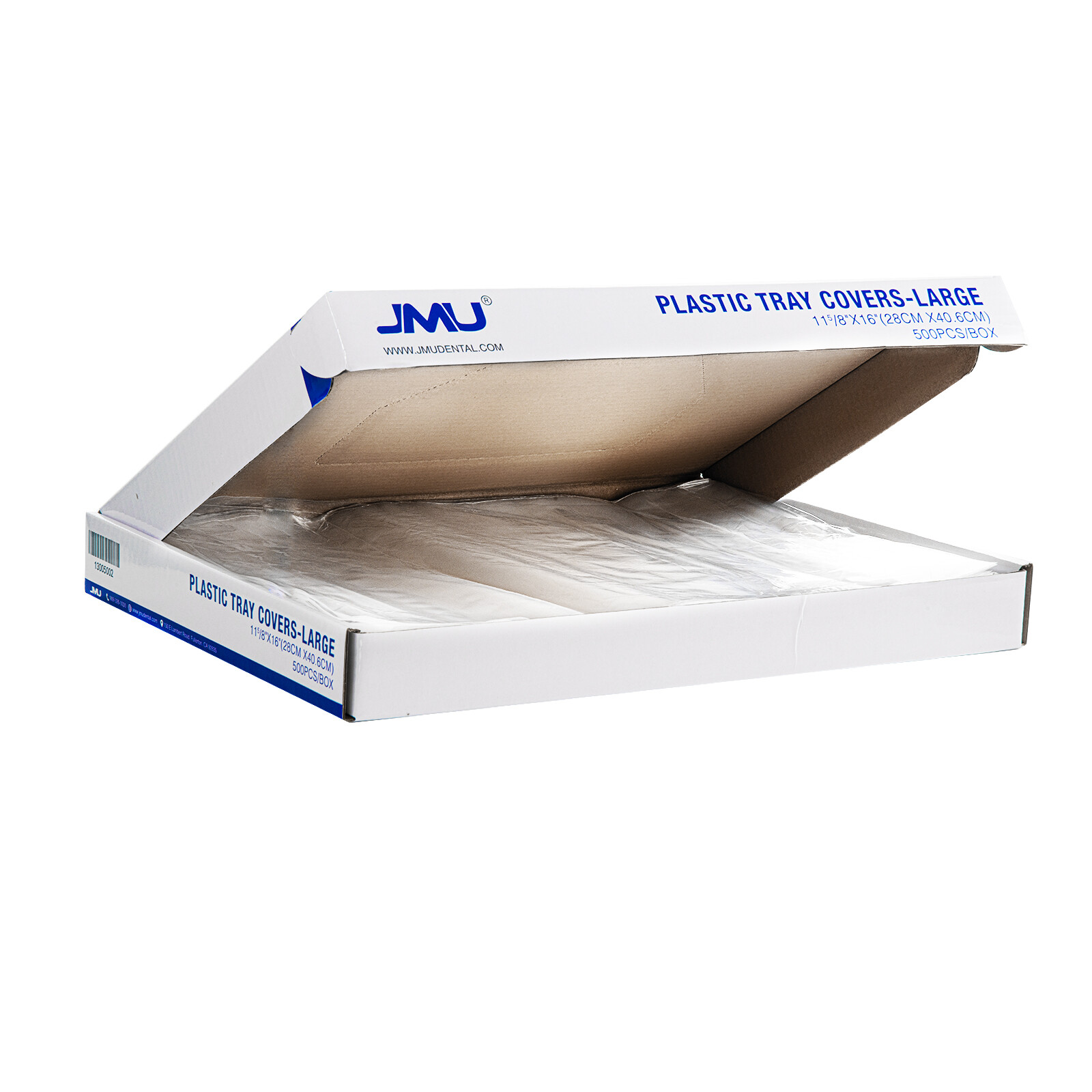 500/Box JMU Dental Plastic Tray Sleeve Cover Standard E Size 11-5/8 ” x 16 “