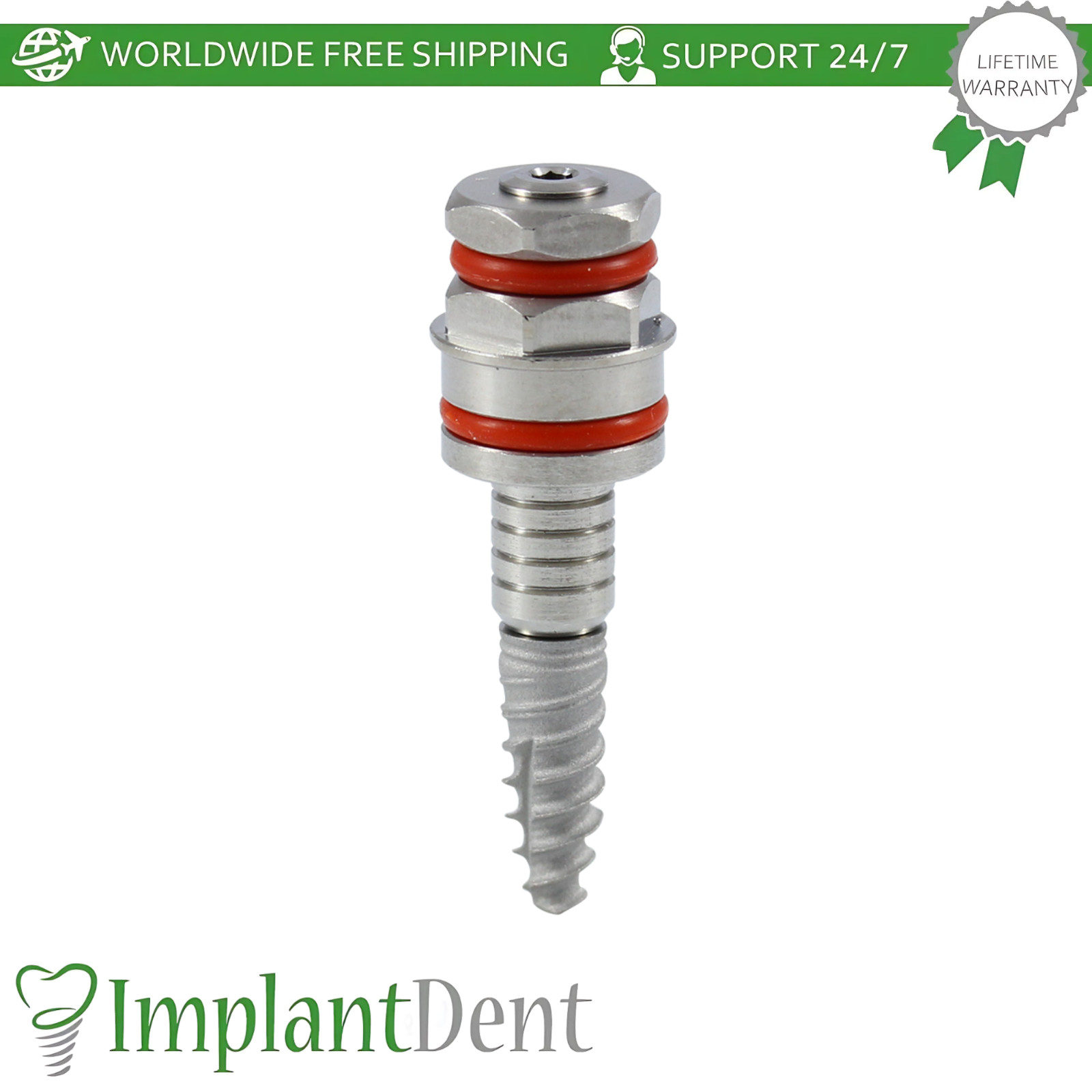 10x CNP Conical Hex 2.25mm Dental Fixture and Straight Prosthetic NP Ø3.5mm