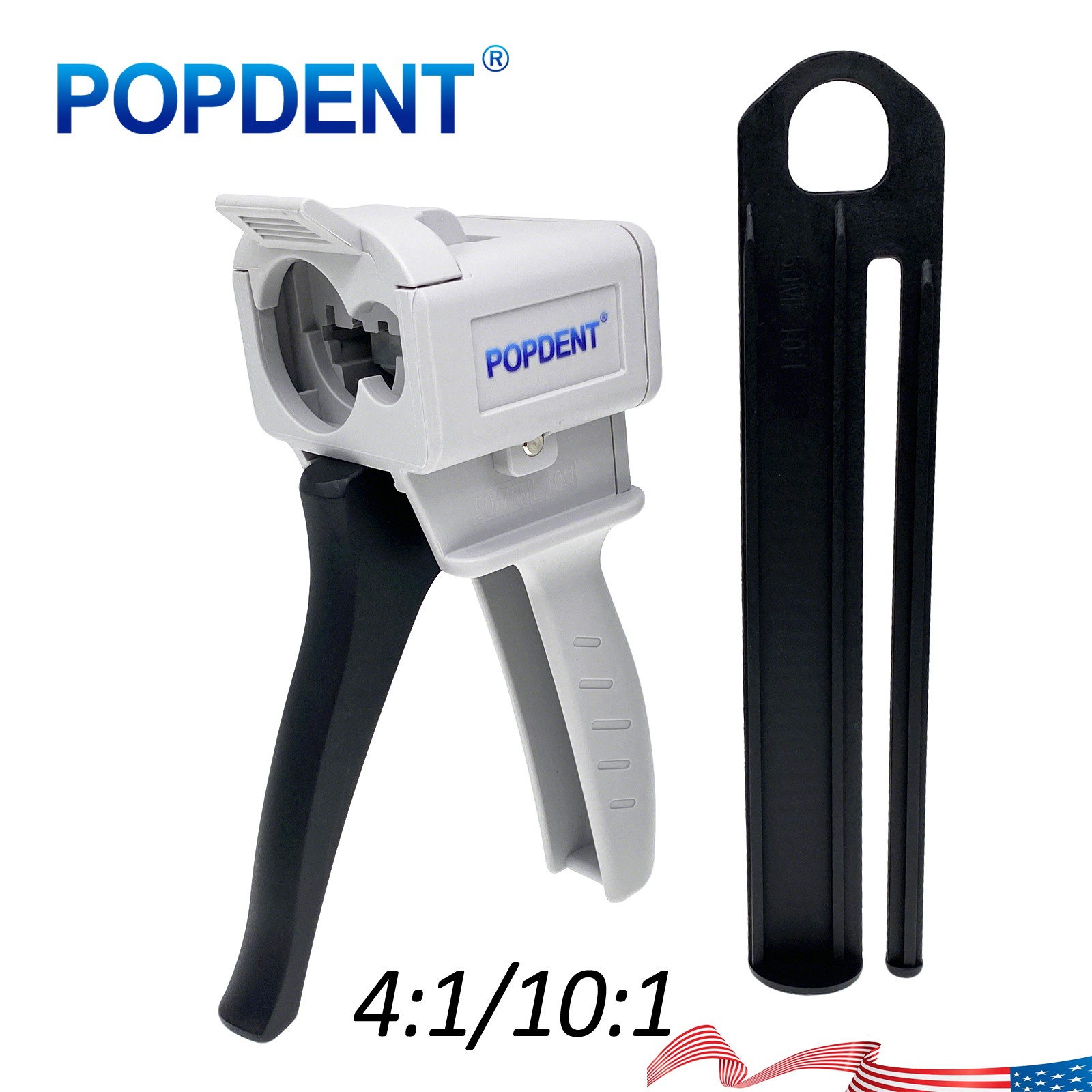 Dispensing Gun For Temporary Crown Bridge Material Cartridge Dispenser 4:1/10:1