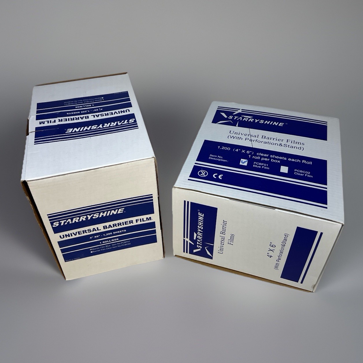 Starryshine Universal Barrier Film 4”x6” 1200 Sheets Roll (2 Boxes)