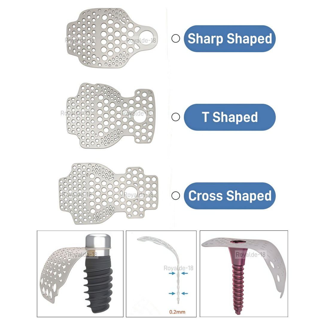 GBR Bone Incremental Titanium Mesh Membrane Implant Dental Regeneration Plates