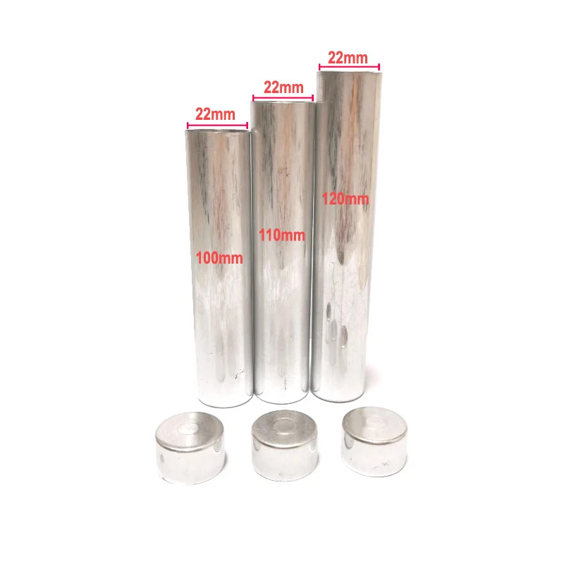 100pcs Dental Lab Aluminum Tube Empty Cartridges For Flexible Acrylic 22* 120mm