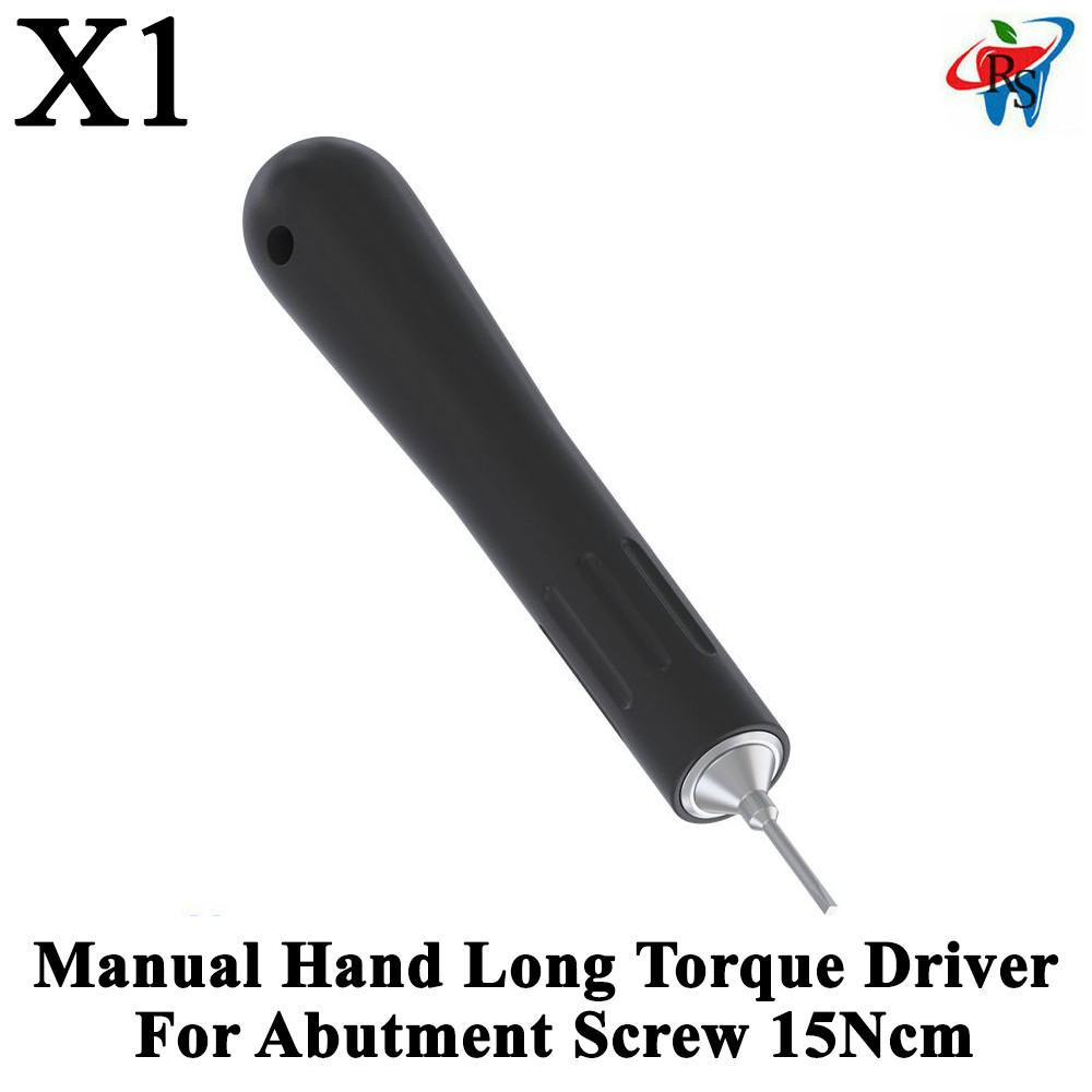 1 pcs Dental Manual Hand Long Torque Driver 15Ncm For Abutment Screw Tools