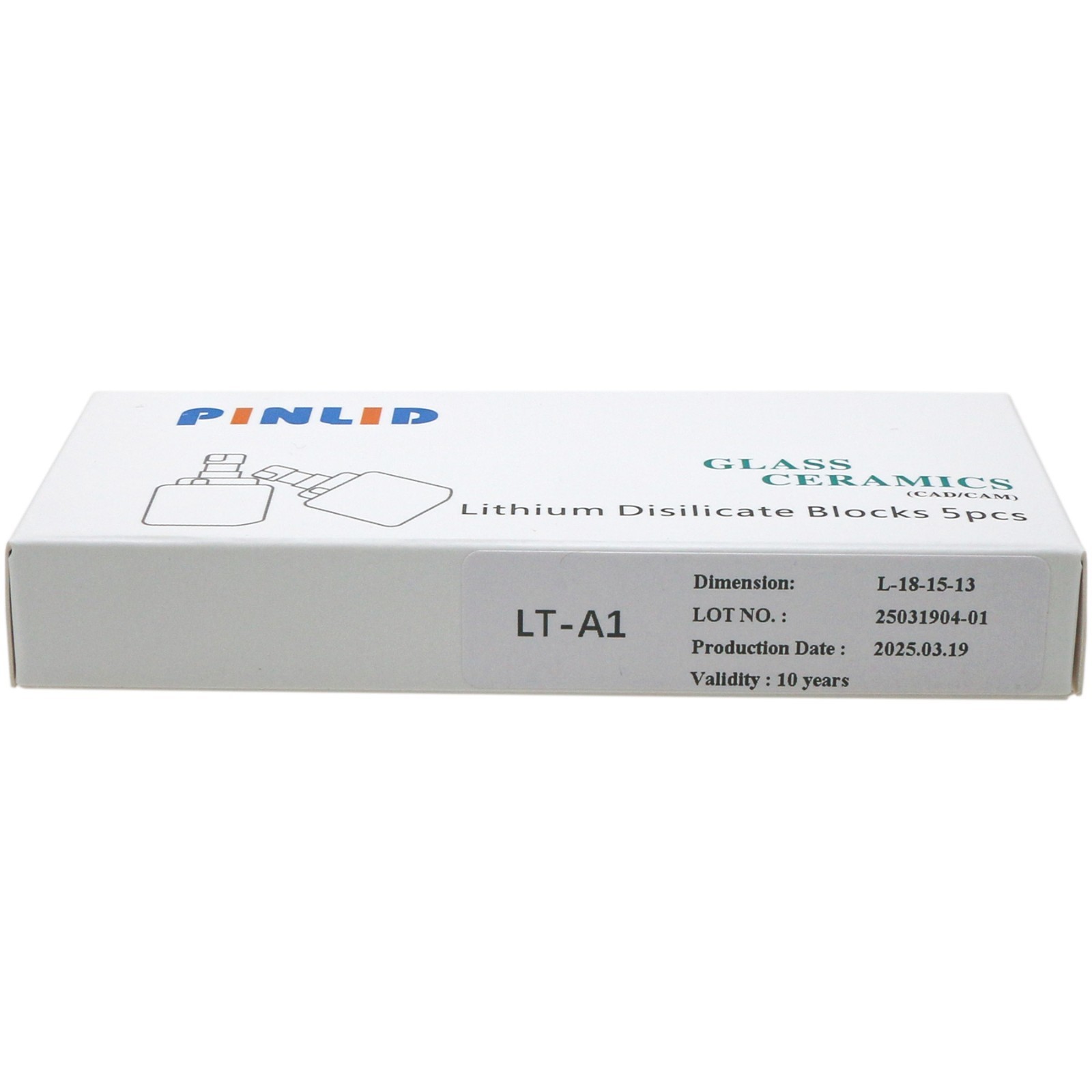 US LT Lithium Disilicate Blocks C14 Dental Glass Ceramic Cubes CAD CAlM Cerec