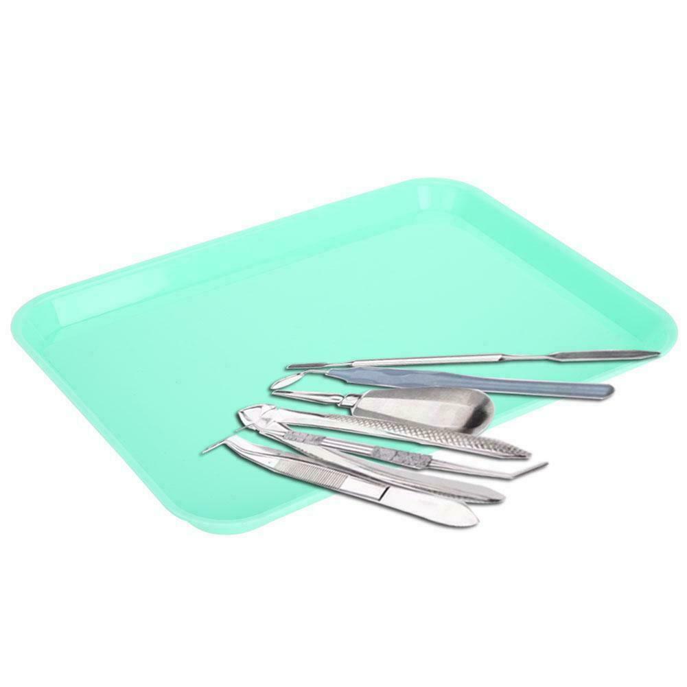 Dental Flat Plastic Tray Size B Autoclavable Instrument Set Up 13.25″ x 9.75″