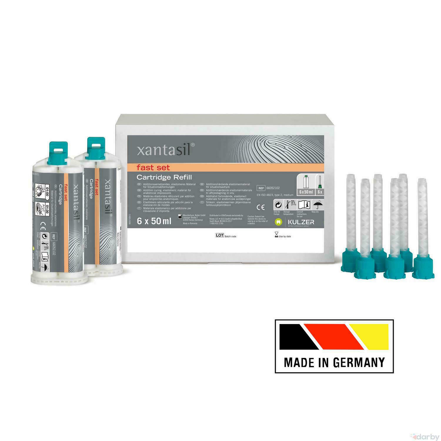 Kulzer Xantasil Alginot Type Alginate Substitute FS 2 x 50ml Cartridge + 6 Tips