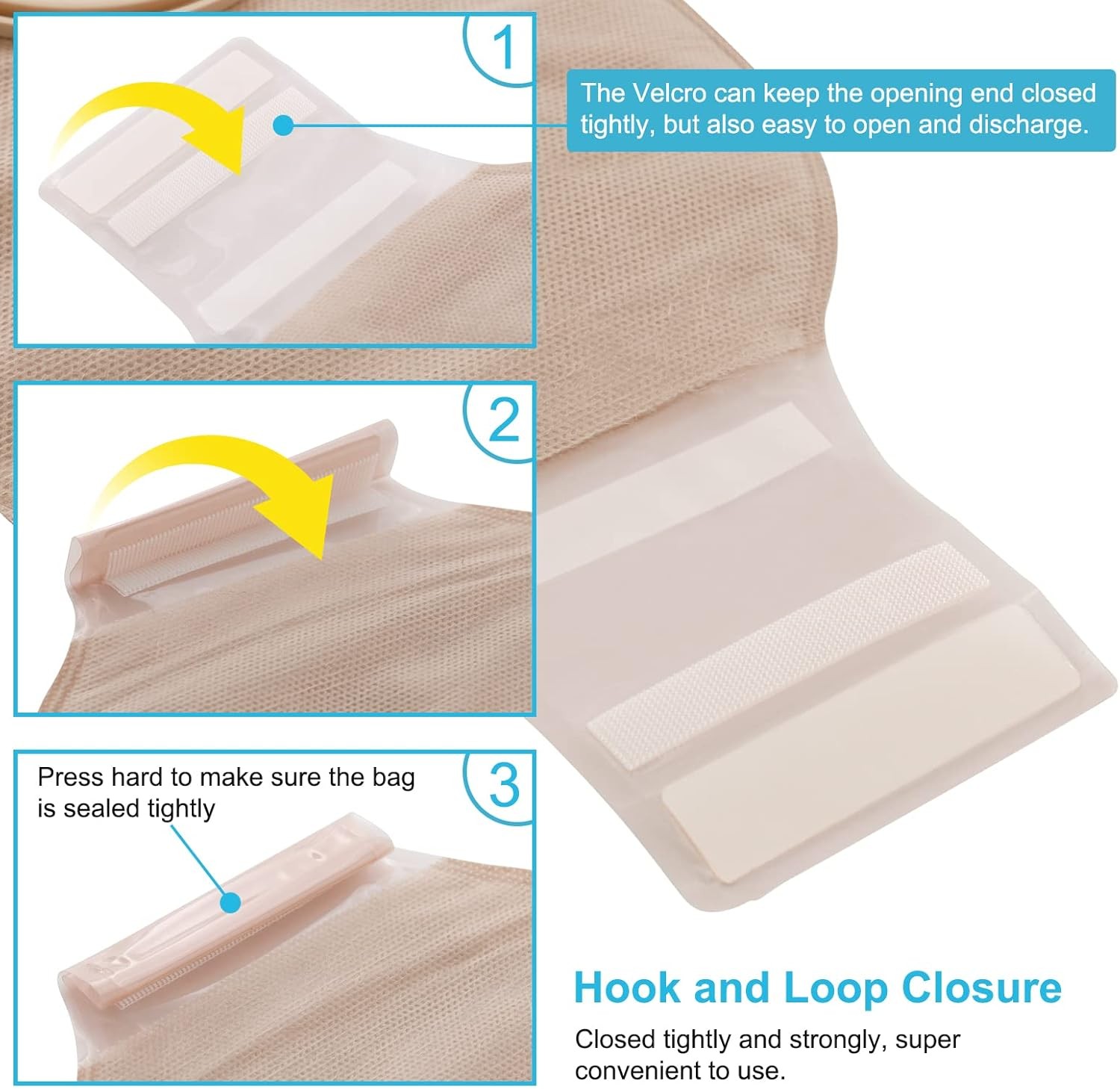 VLOOKUP 21 PCS Colostomy Bags,Ostomy 15+6pcs Two-piece Ostomy Bag