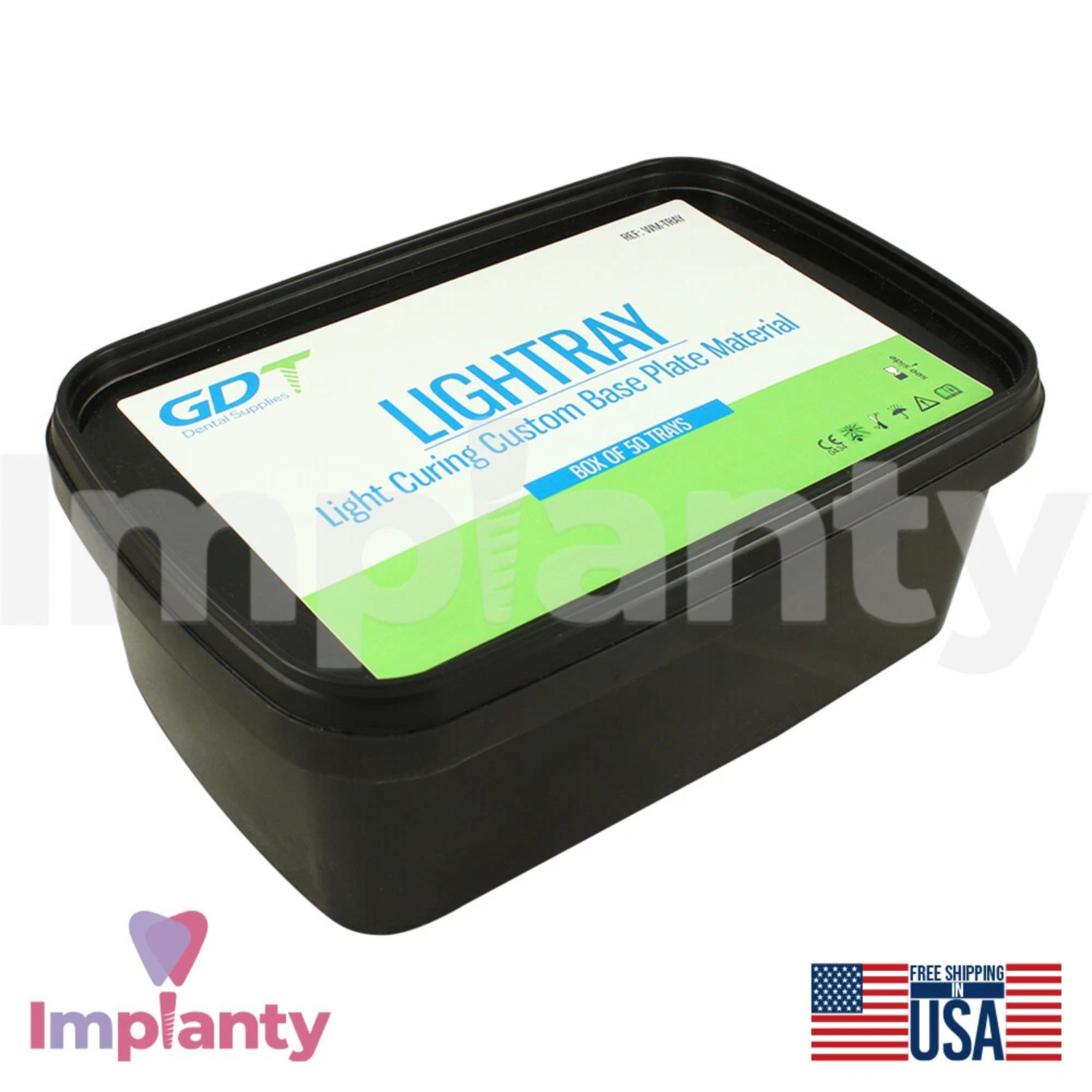 GDT Dental LighTray Light Curing Custom Base Plate Material 1.5kg 50 Sheets