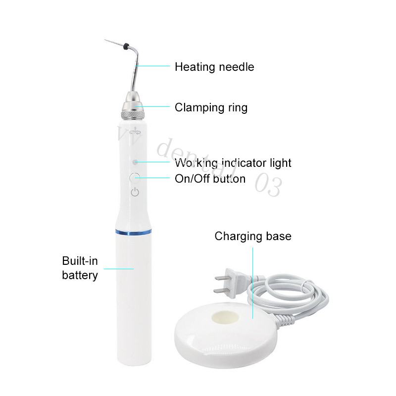 Dental Cordless Gutta Percha Obturation Pen Root Canal Filling System +2 Tips