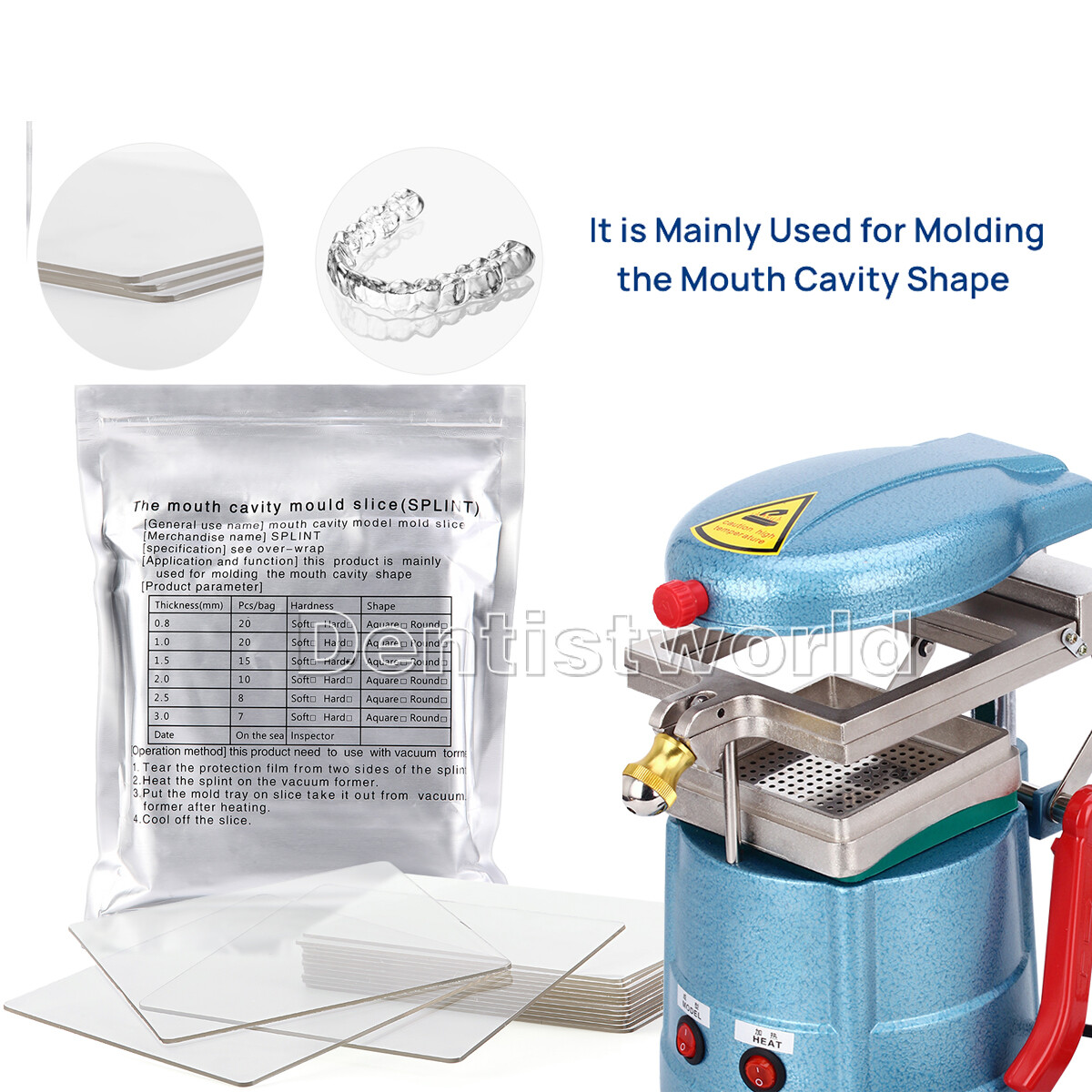 Dental Vacuum Forming Molding Machine Thermoforming Lab Equipment/Vacuum Sheet