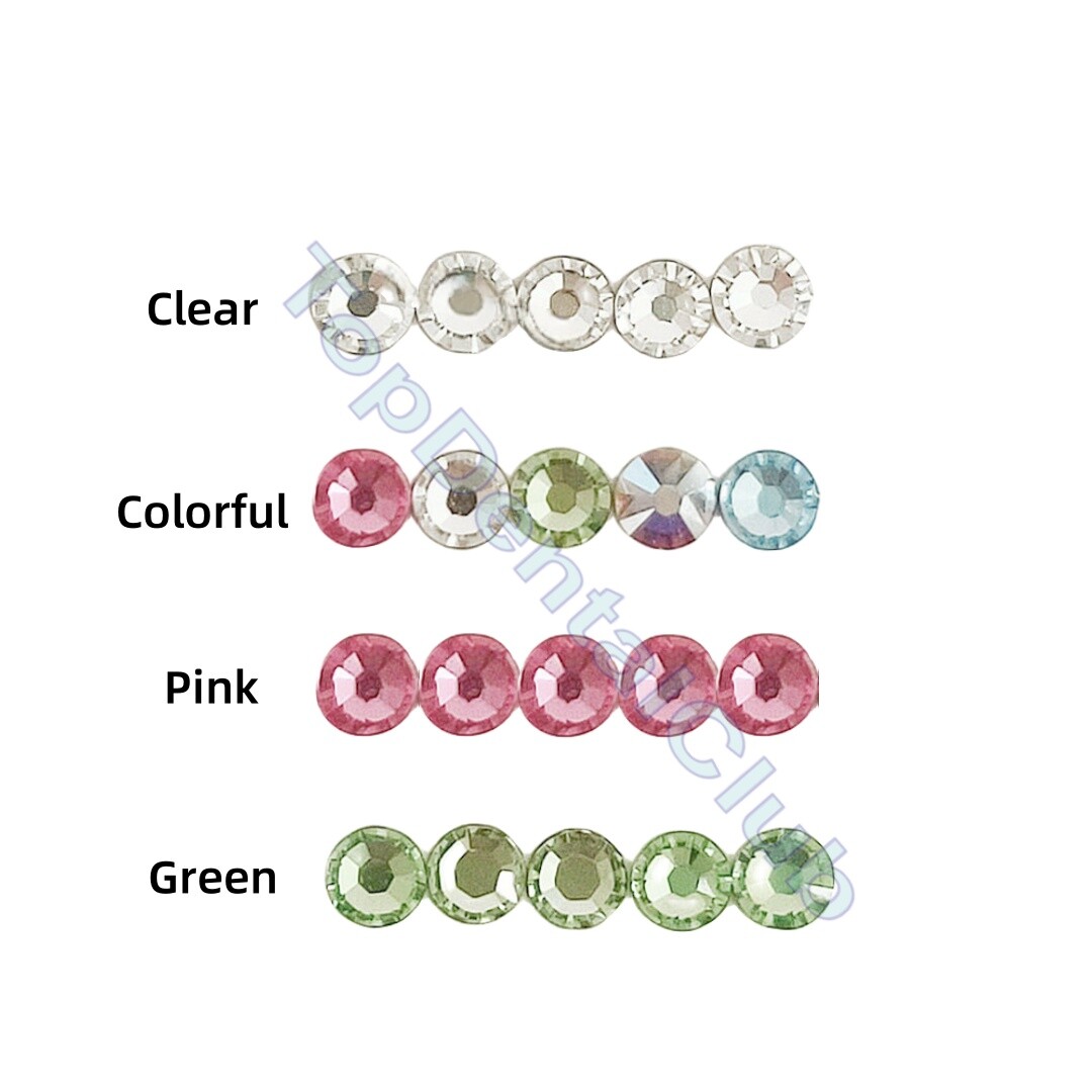 4Colors Dental Oral Teeth Diamond Tooth Gems Crystal Ornaments Jewelry 2.0mm