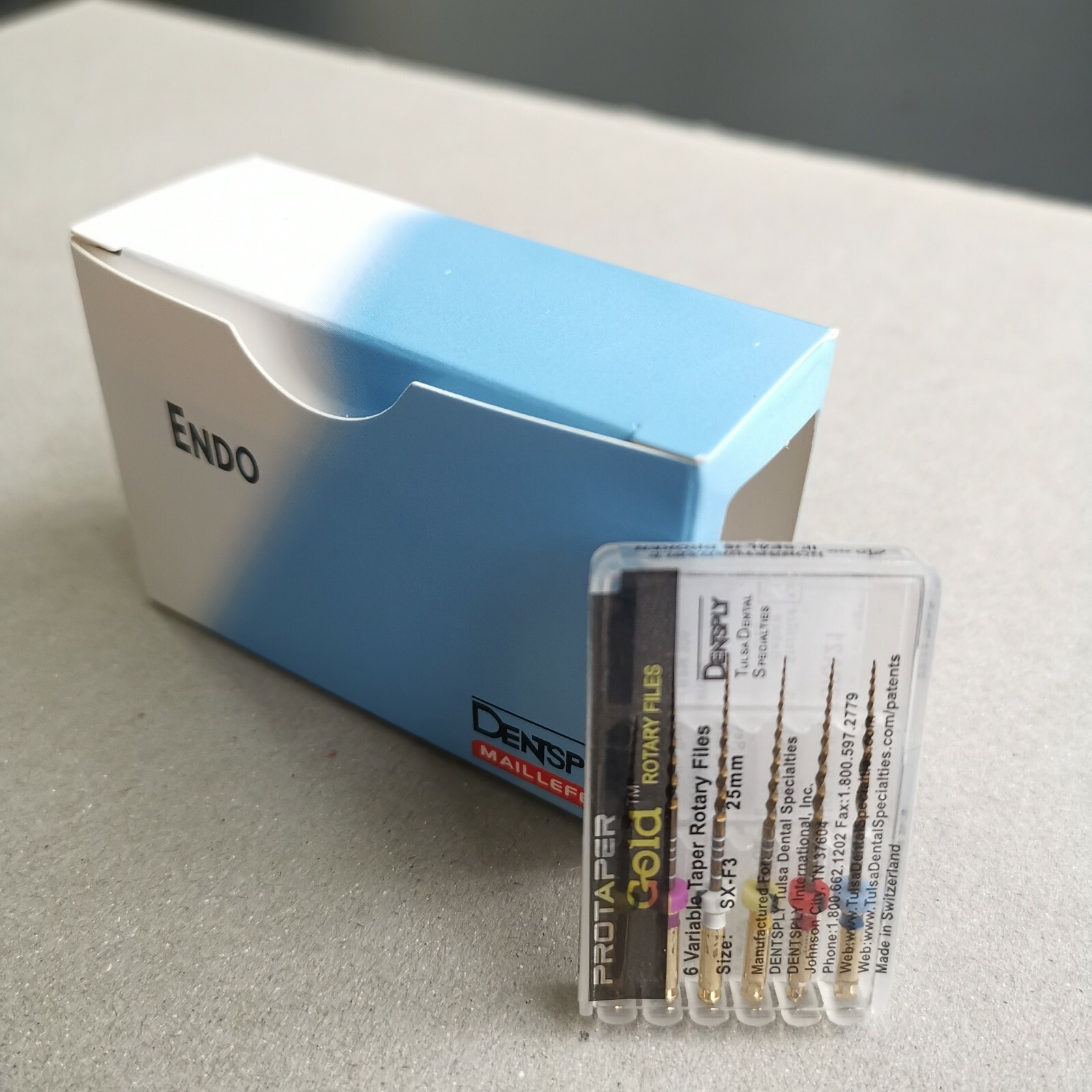 Protaper Gold Rotary Files 25mm SX-F3 Dentsply Tulsa Assorted Endodontics Endo