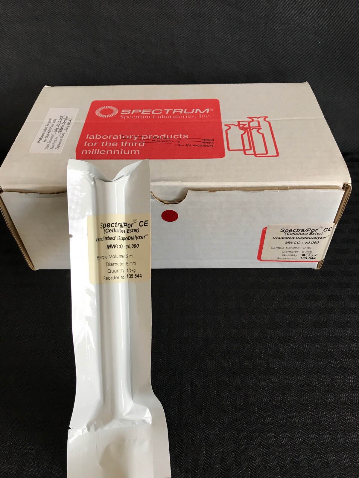 (7) SPECTRUM 2mL Spectra Por Irradiated DispoDialyzer w/ CE Membrane MWCO 10000