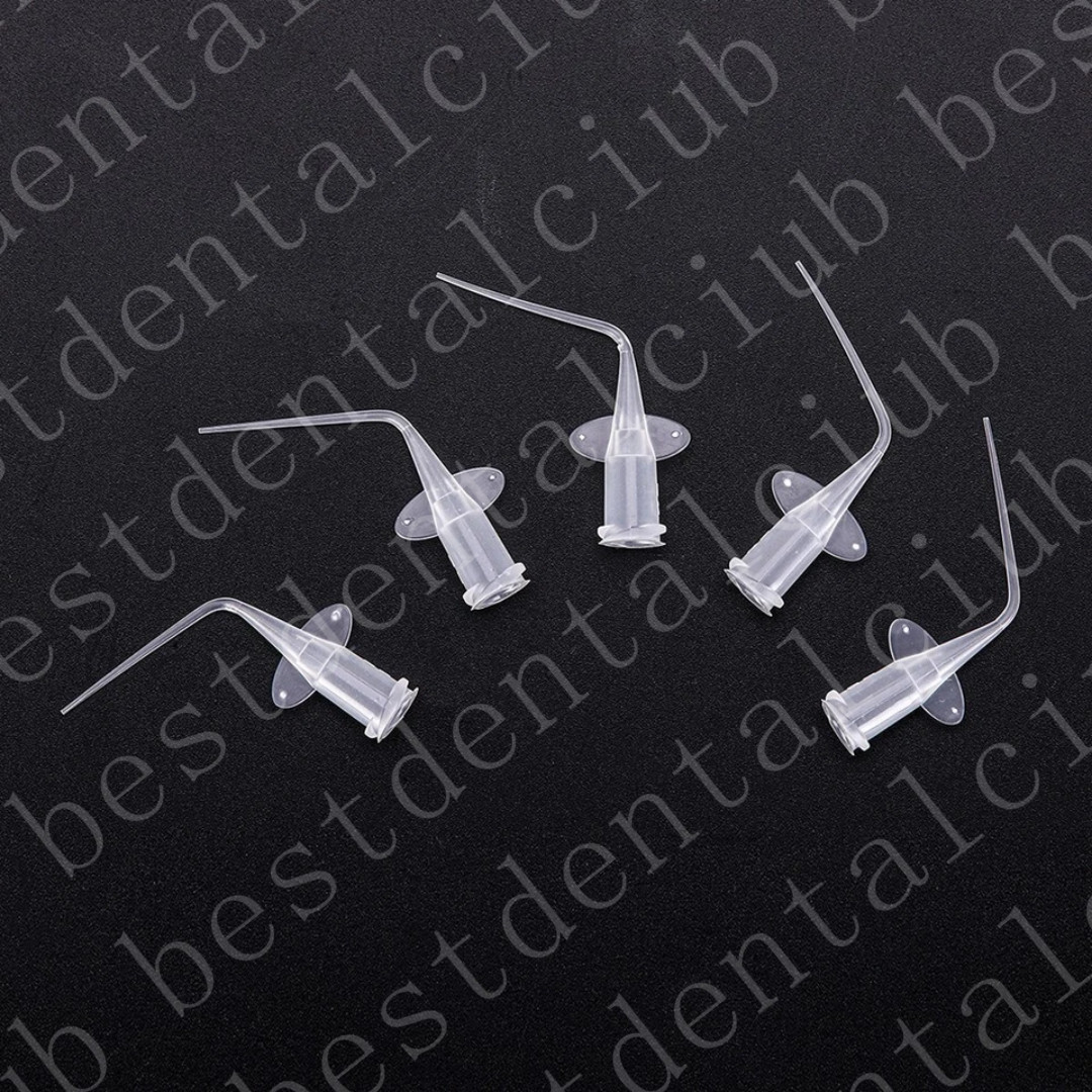 200Pcs Dental Aspirator Root Canal Tip Irrigator Irrigation White Tips Flushing