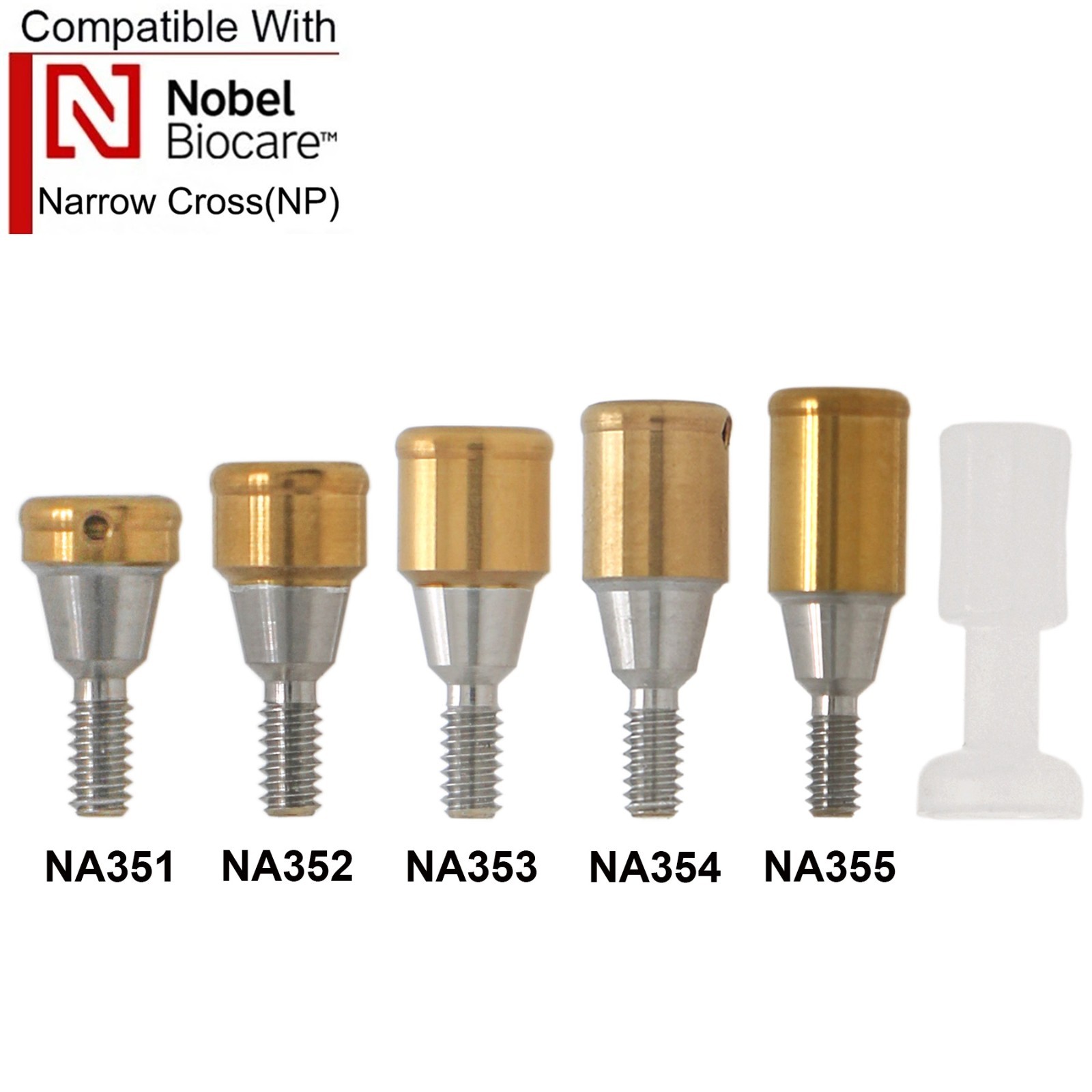 Dental Titanium Overdenture Locator Abutment Compatible Multi Implant Systems
