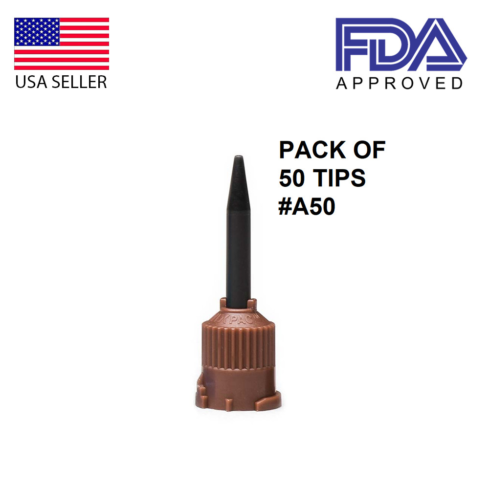 Pulpdent Automix Syringe Tip For 5mL Syringe, 20 or 50/pk USA