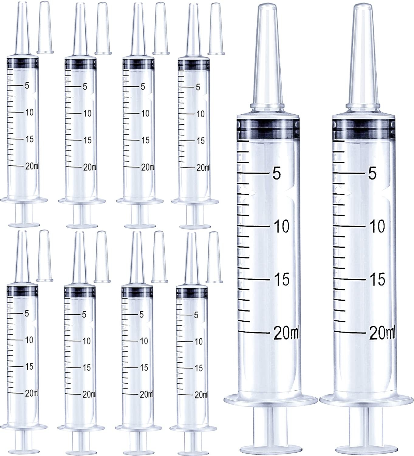 20ml Plastic Syringe for Liquids, Oral, Scientific Labs, 20 ml, 10 pack