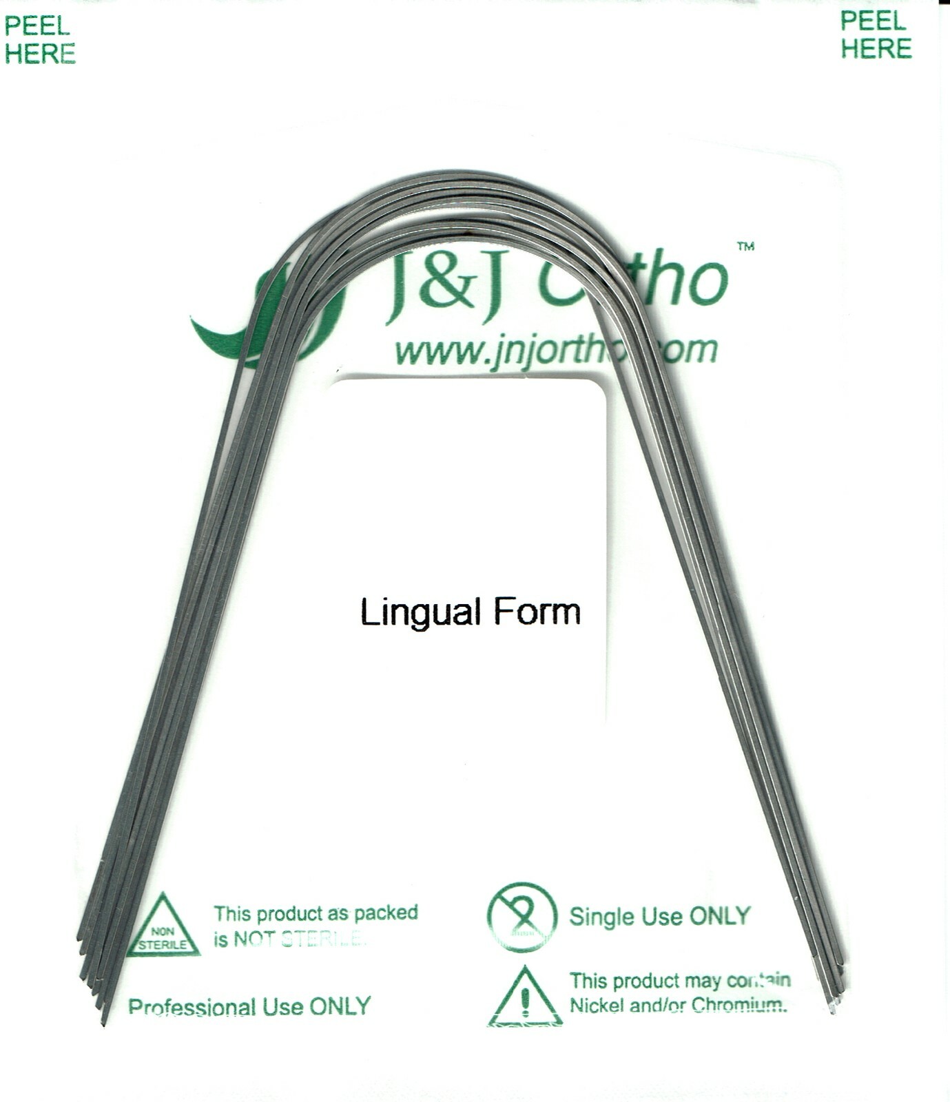 J&J Ortho™ Orthodontic Universal Lingual Arch Wire Stainless Steel (10/pk)