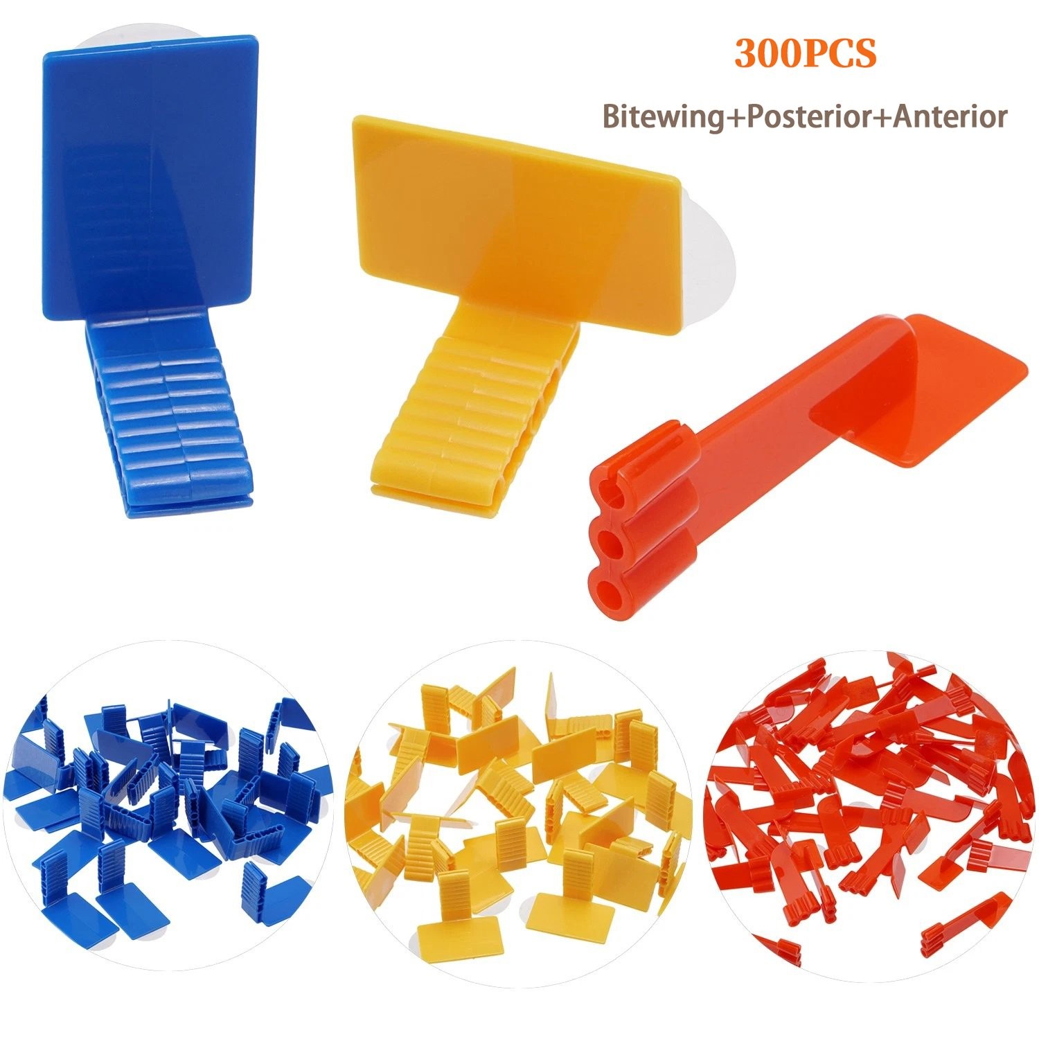 300pcs Dental X-Ray Sensor Holder X-Ray Positioning self-adhesive Bite block